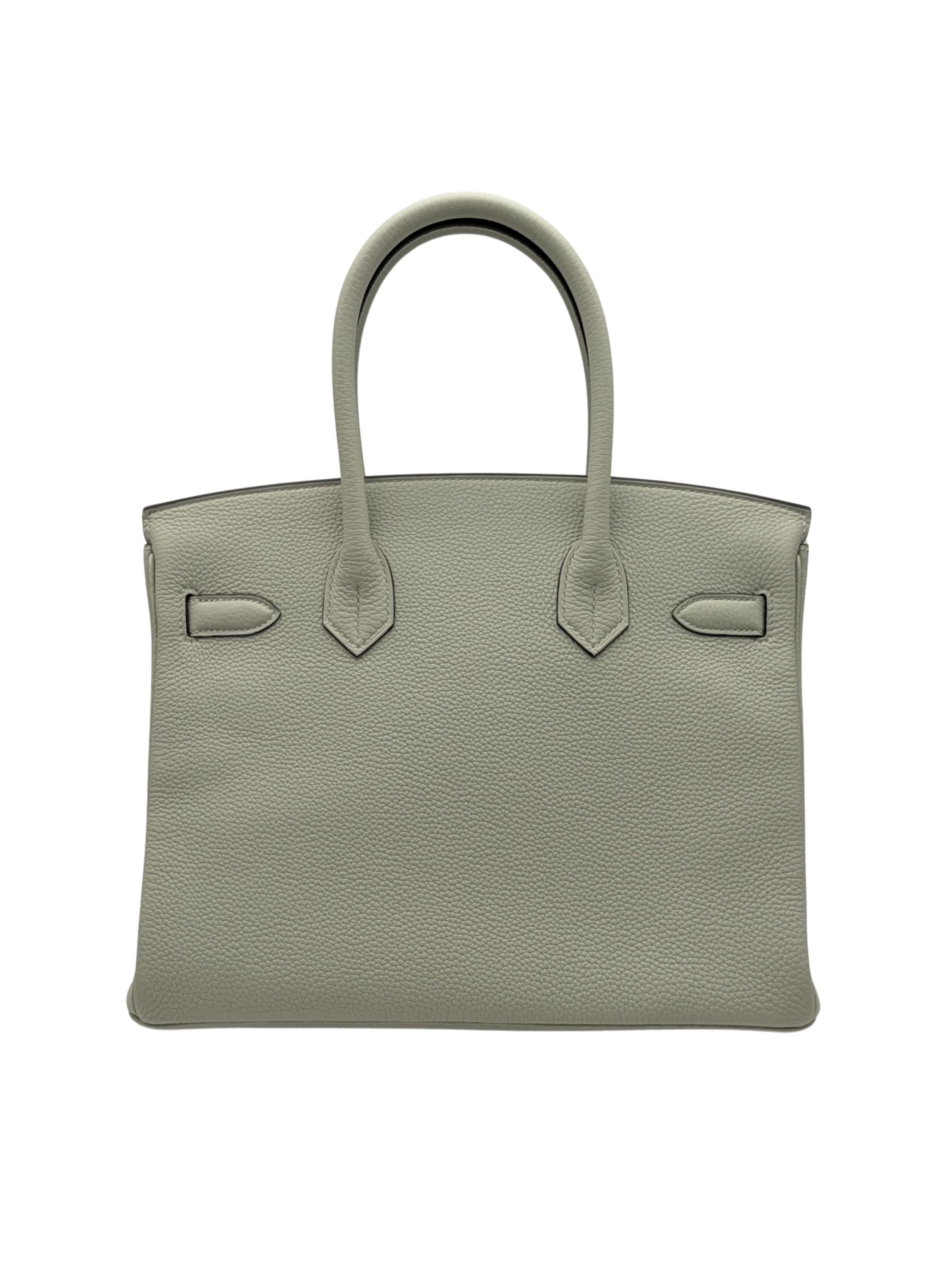 Hermès Birkin 30 Togo Gris Neve Gold Hardware