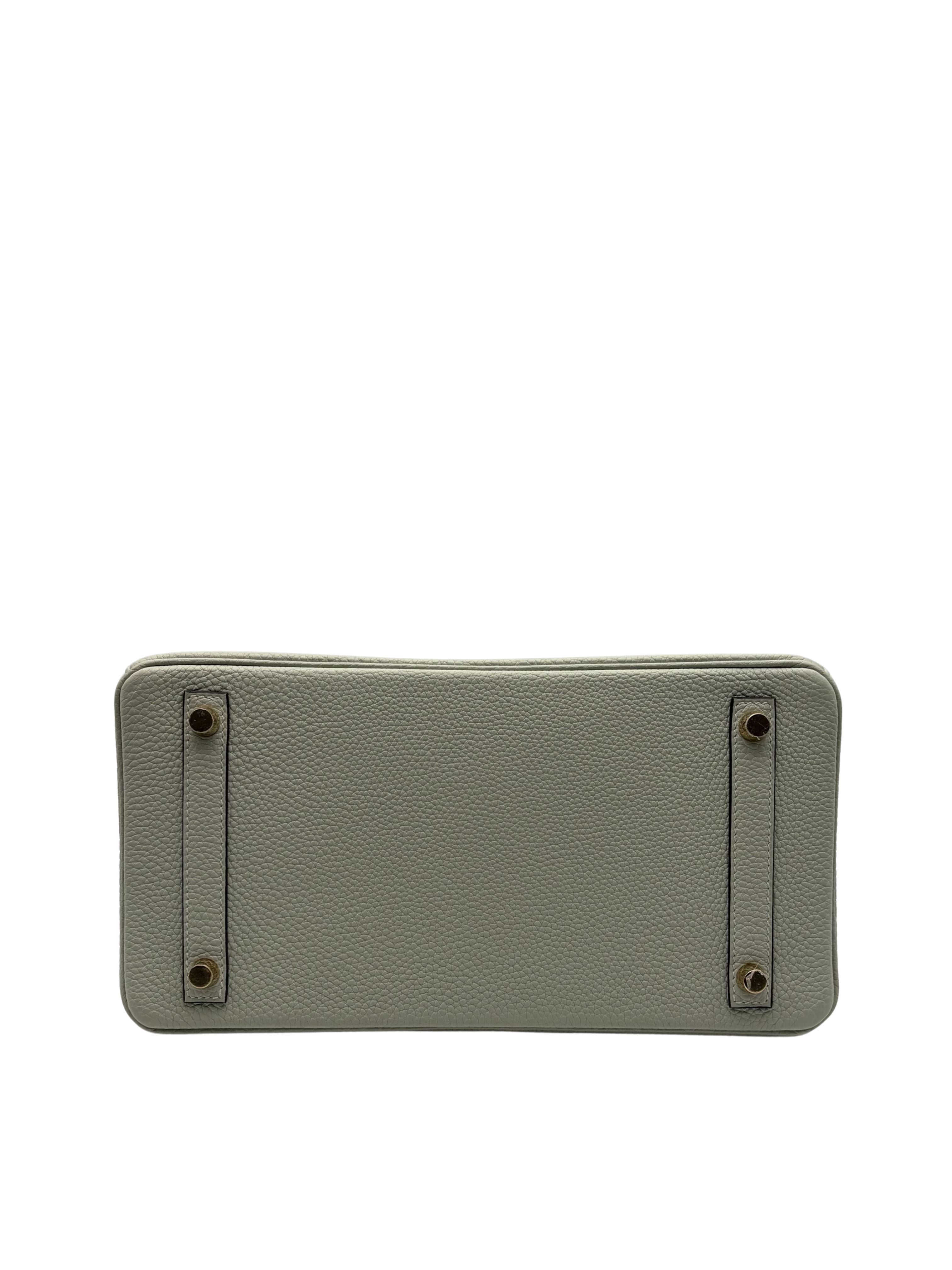 Hermès Birkin 30 Togo Gris Neve Gold Hardware