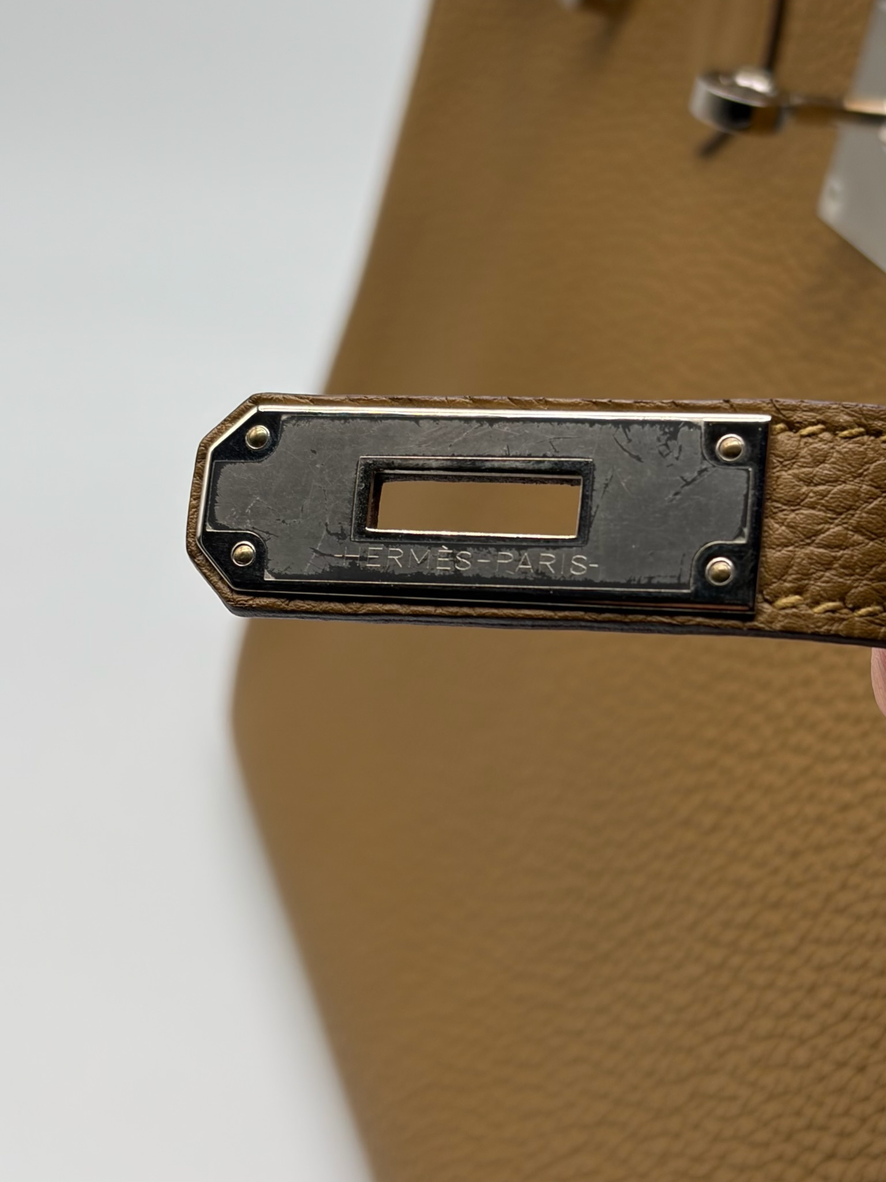 Hermès Birkin 30 Togo Bronce/Blue Palladium Hardware