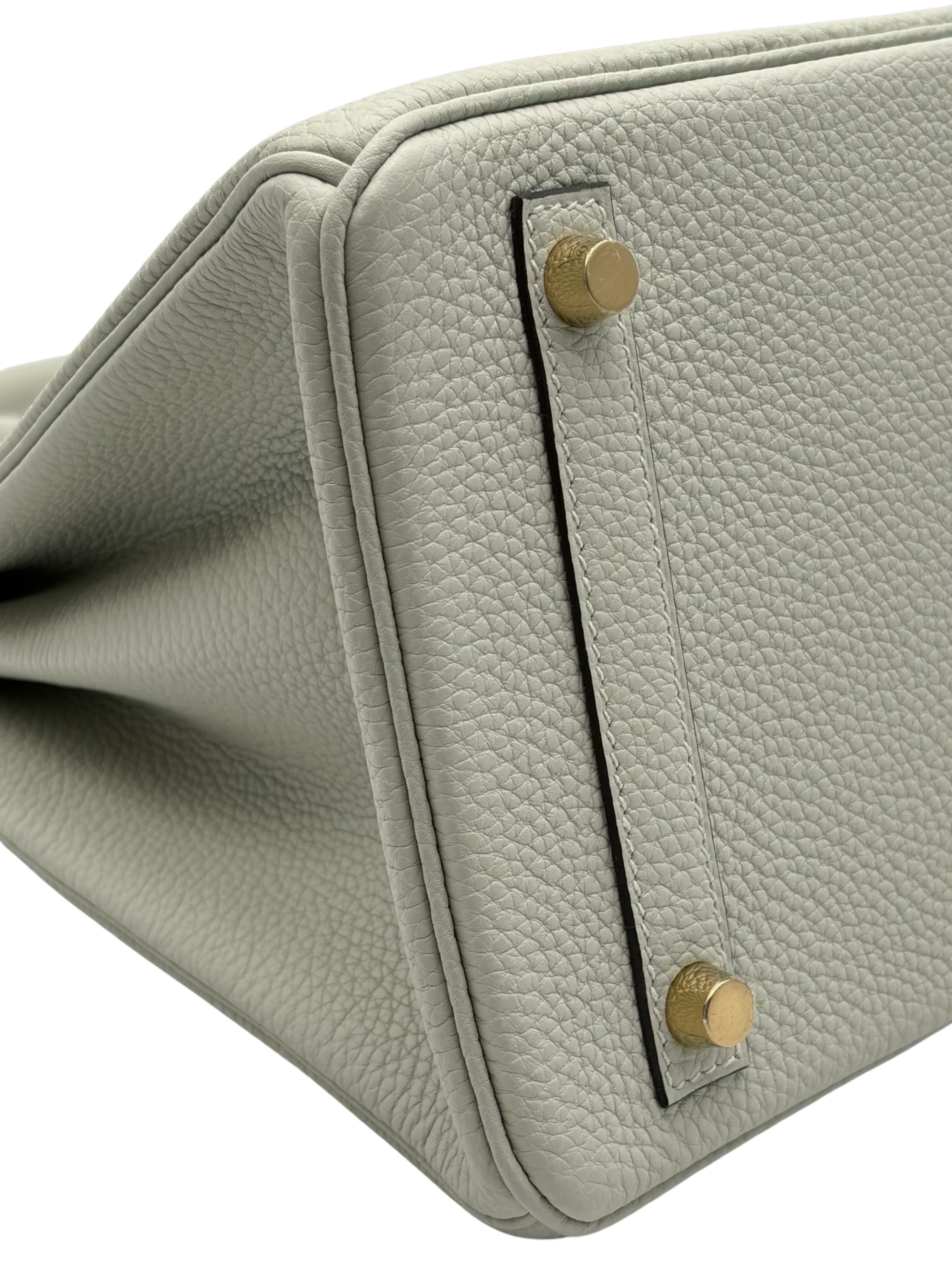 Hermès Birkin 30 Togo Gris Neve Gold Hardware