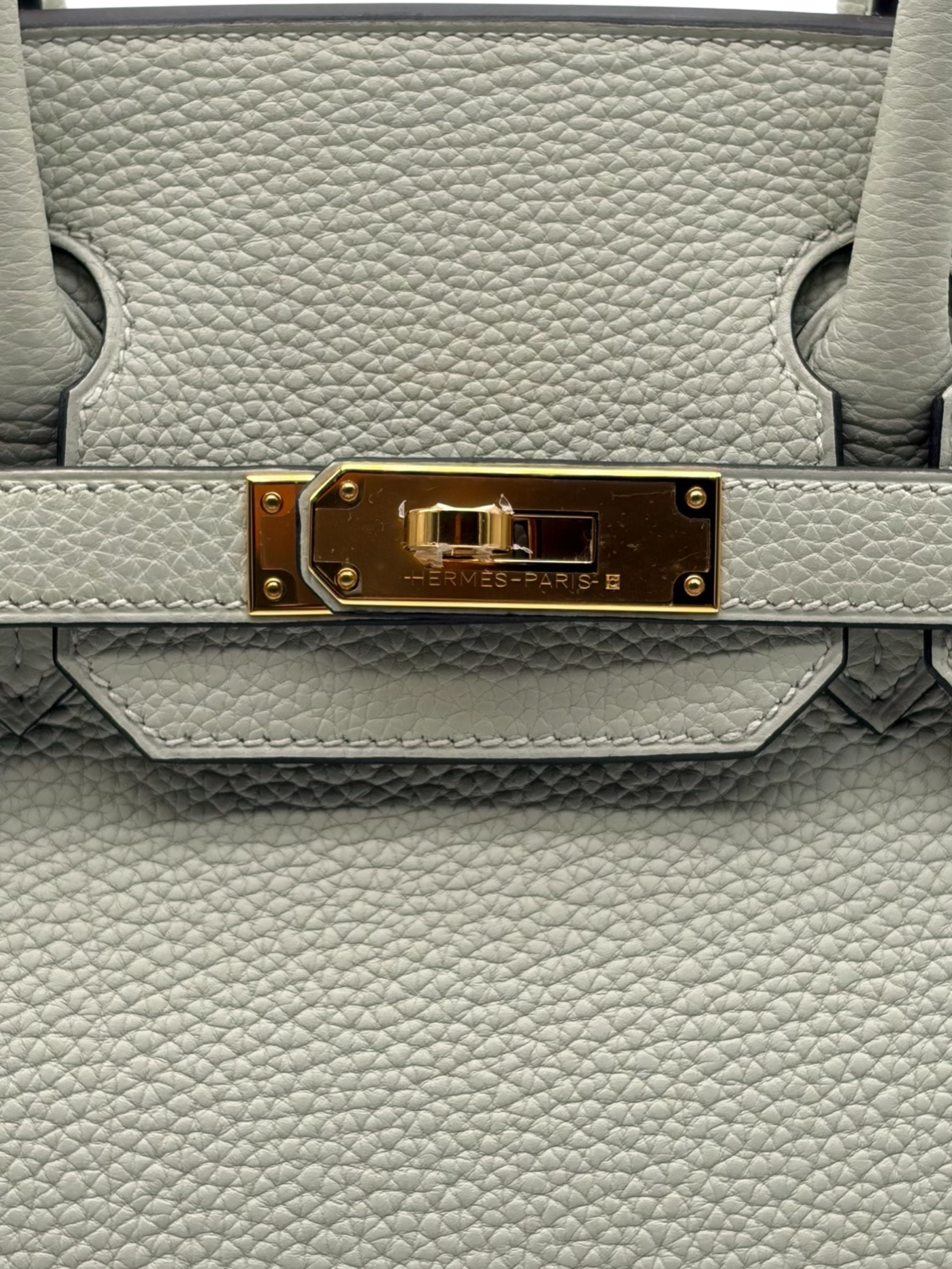 Hermès Birkin 30 Togo Gris Neve Gold Hardware