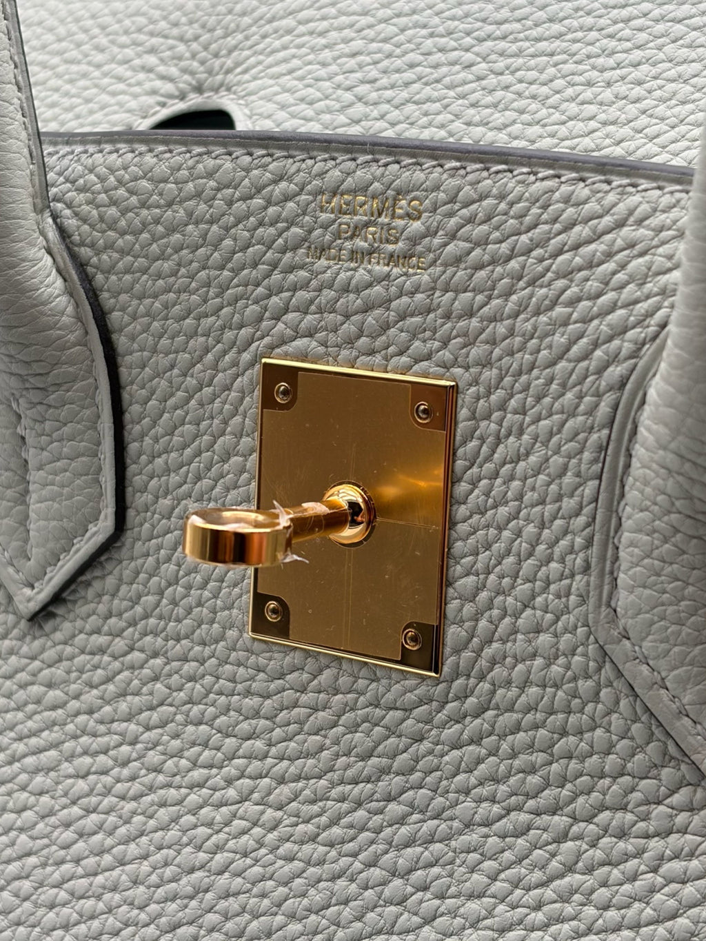 Hermès Birkin 30 Togo Gris Neve Gold Hardware