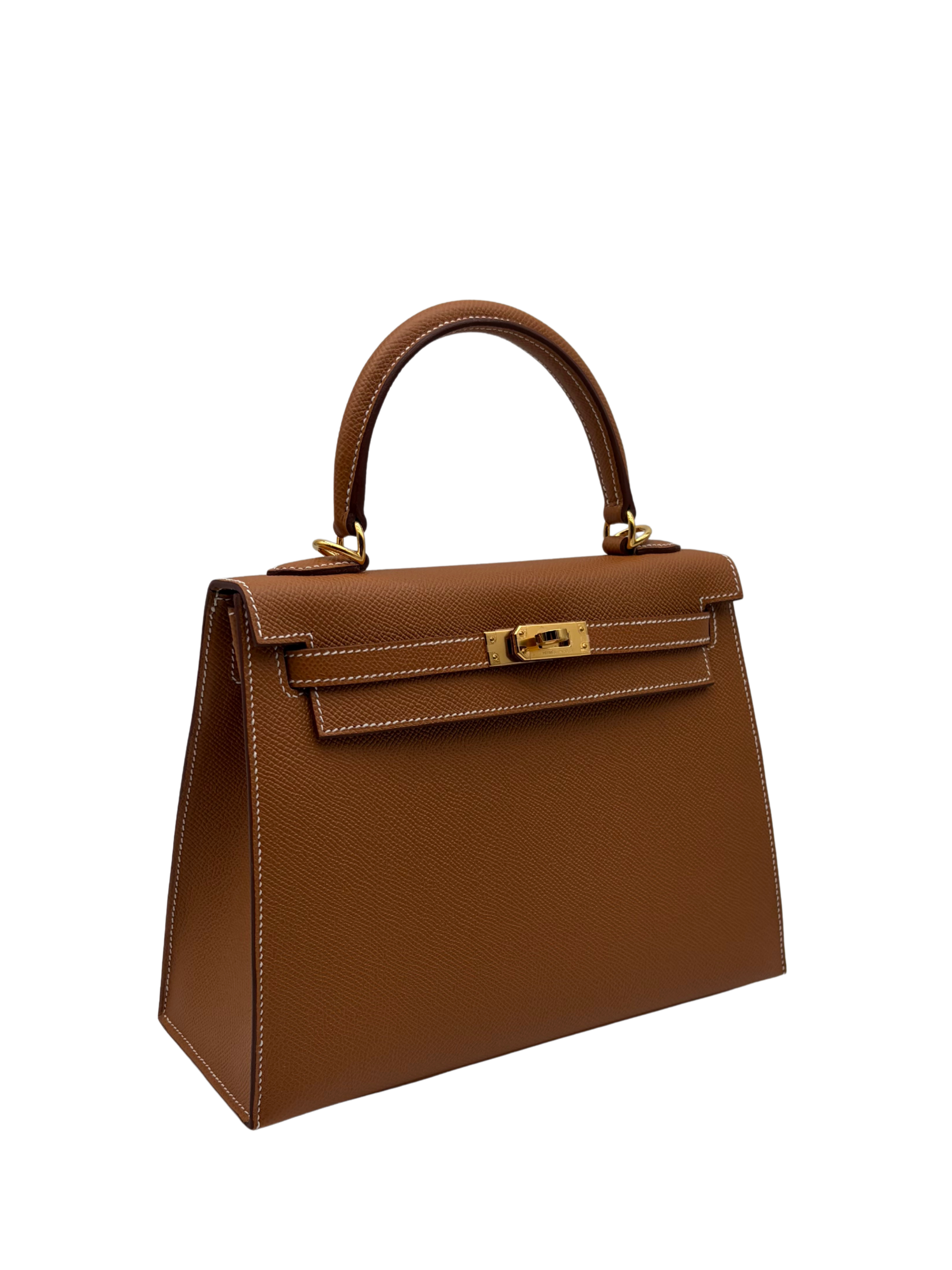 Hermès Kelly 25 Epsom Gold Gold Hardware