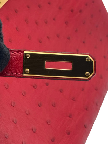Hermès Birkin 30 Ostrich Bougainvillea