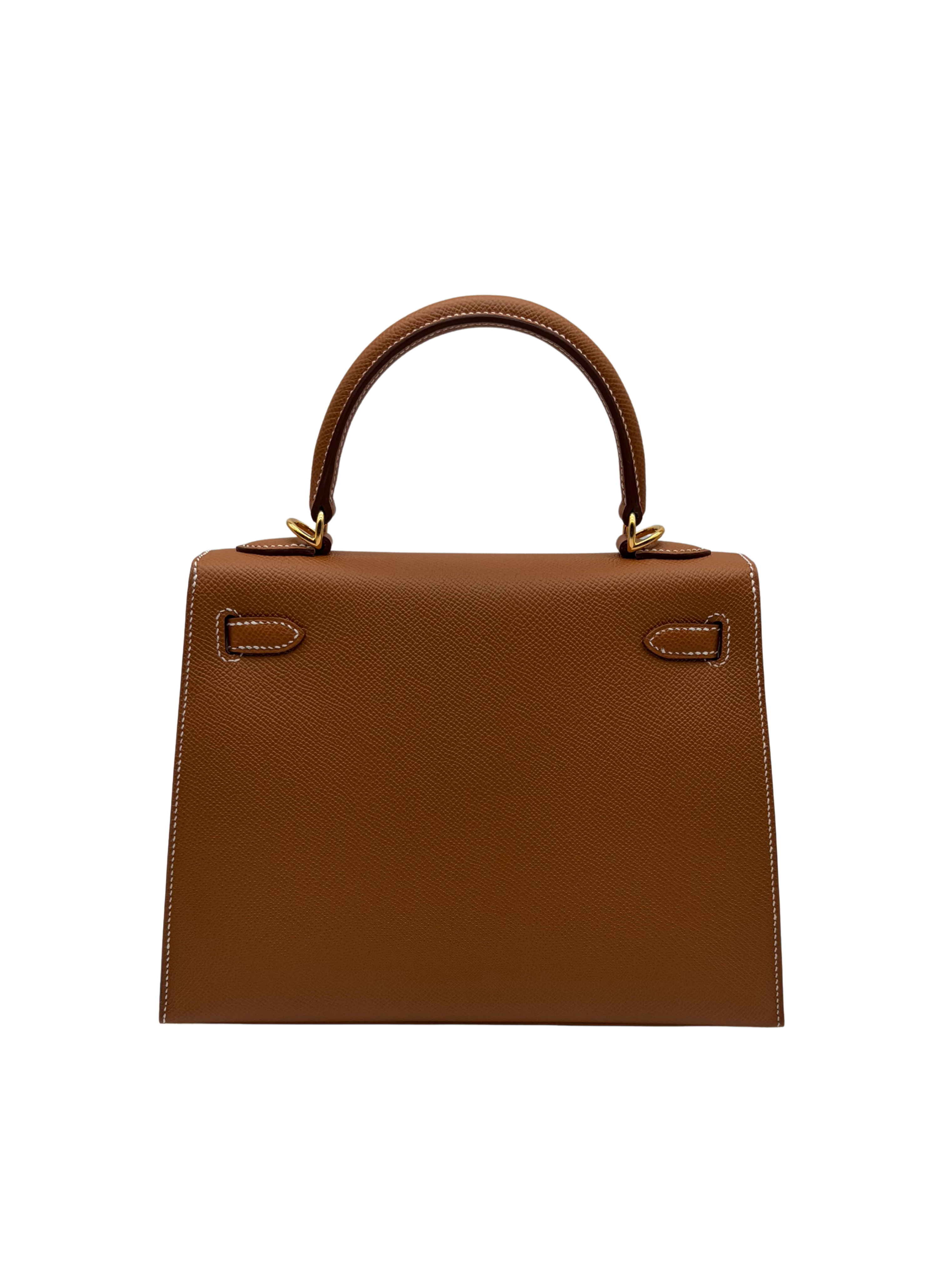 Hermès Kelly 25 Epsom Gold Gold Hardware