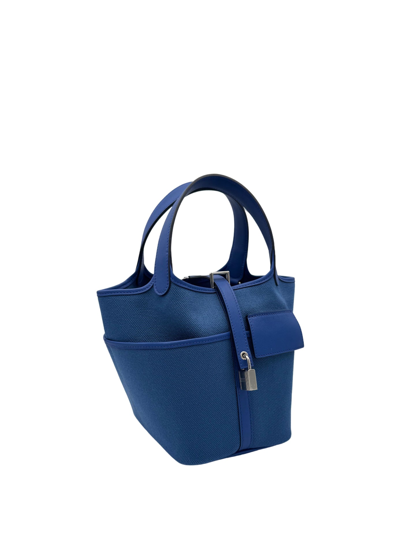 Hermès Picotin Cargo 18 Toile / Swift Blue Royal / Blue Egee