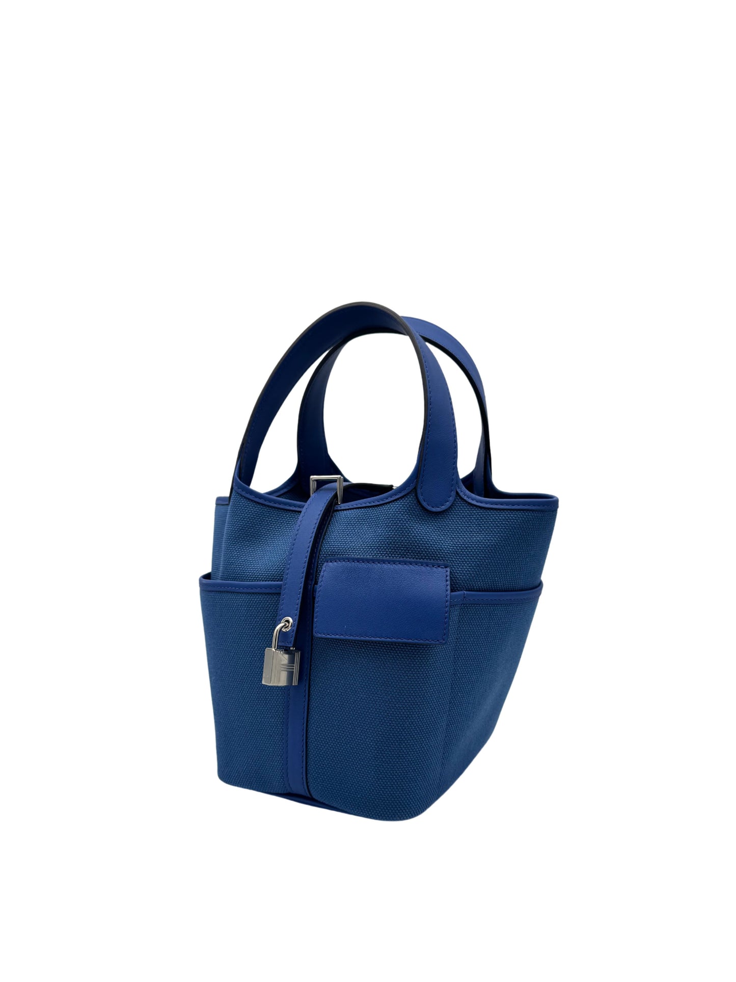 Hermès Picotin Cargo 18 Toile / Swift Blue Royal / Blue Egee