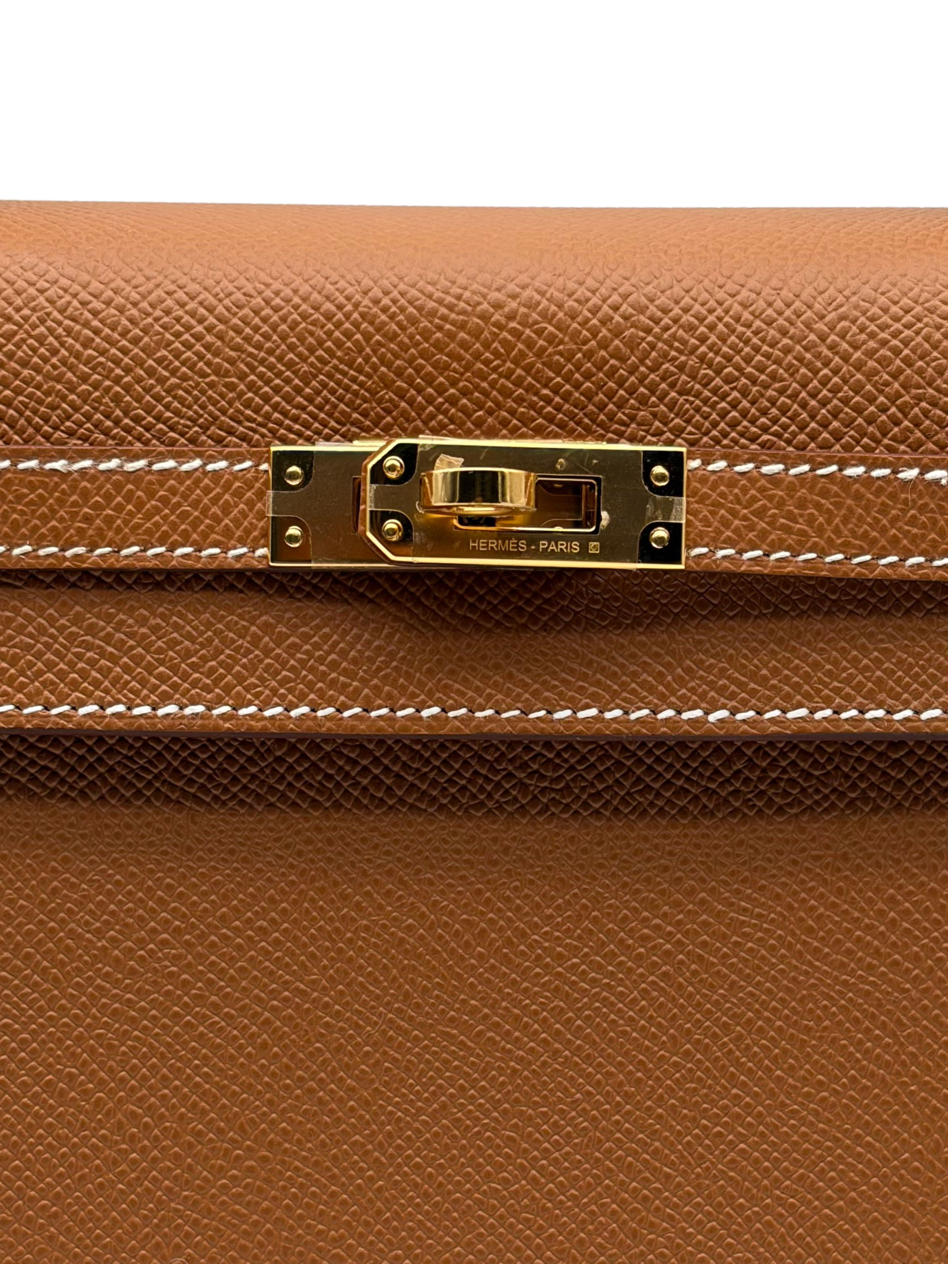 Hermès Kelly 25 Epsom Gold Gold Hardware