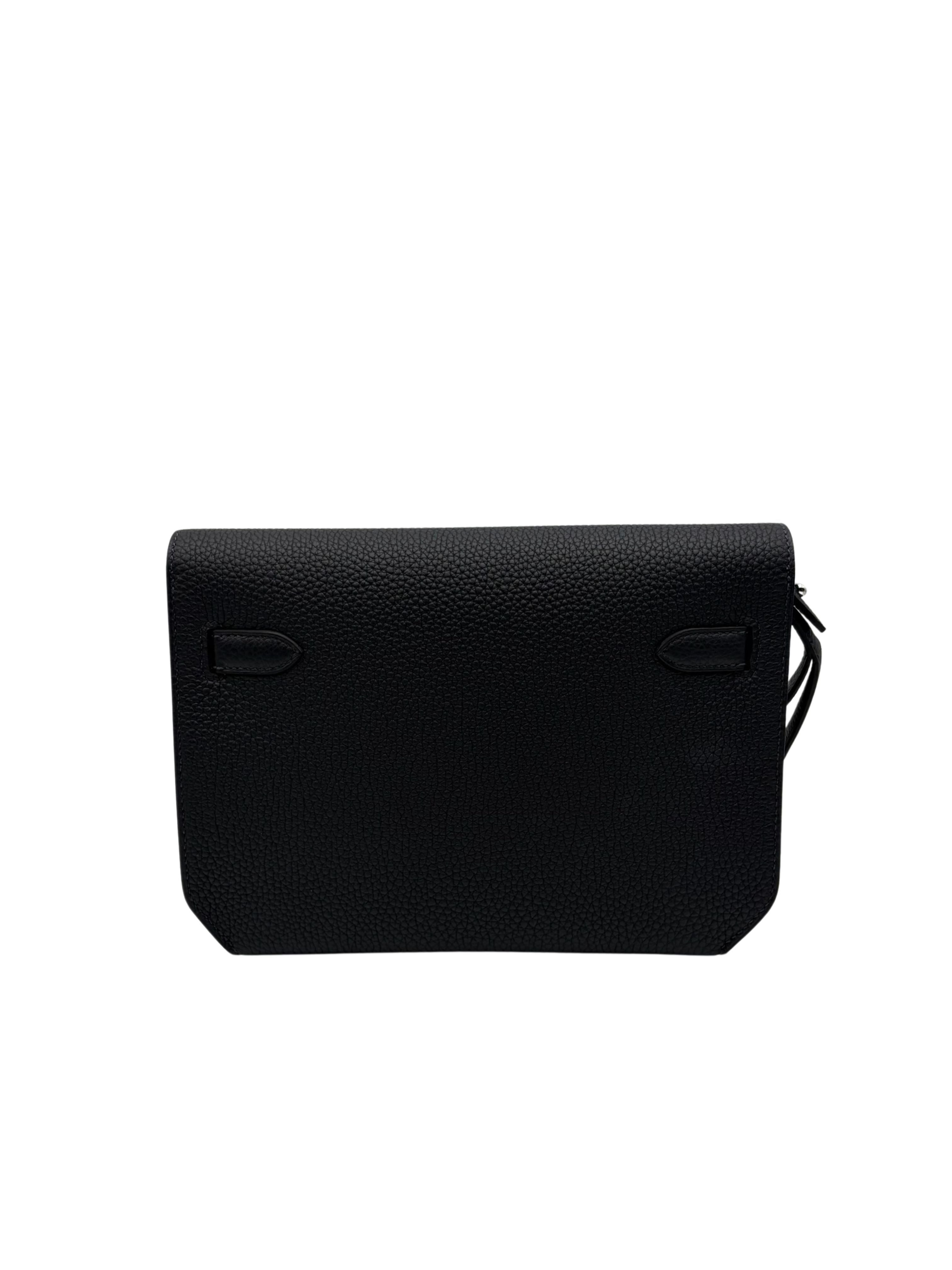 Hermès Kelly Dépêches 25 Togo Caban Palladium Hardware