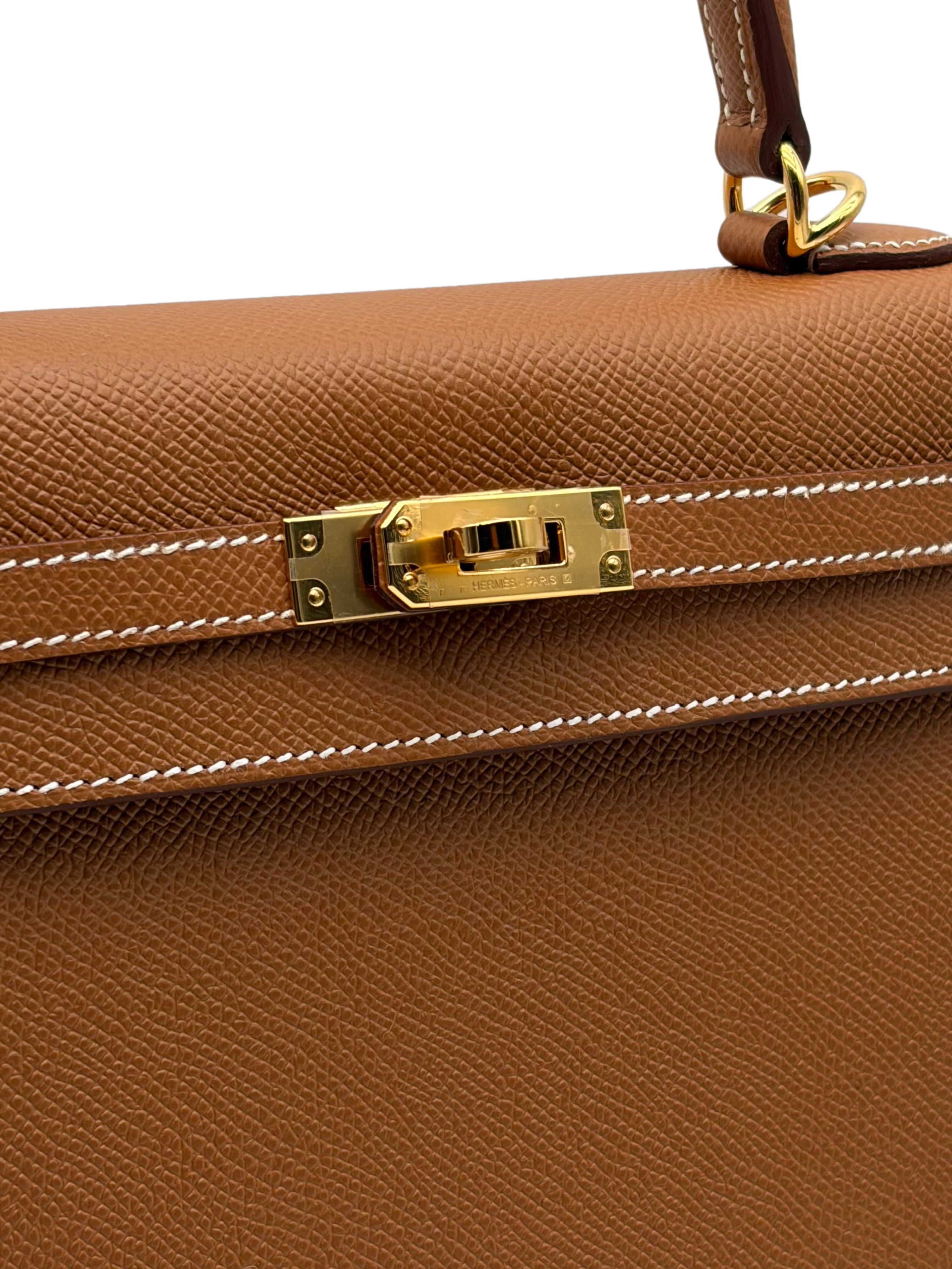 Hermès Kelly 25 Epsom Gold Gold Hardware