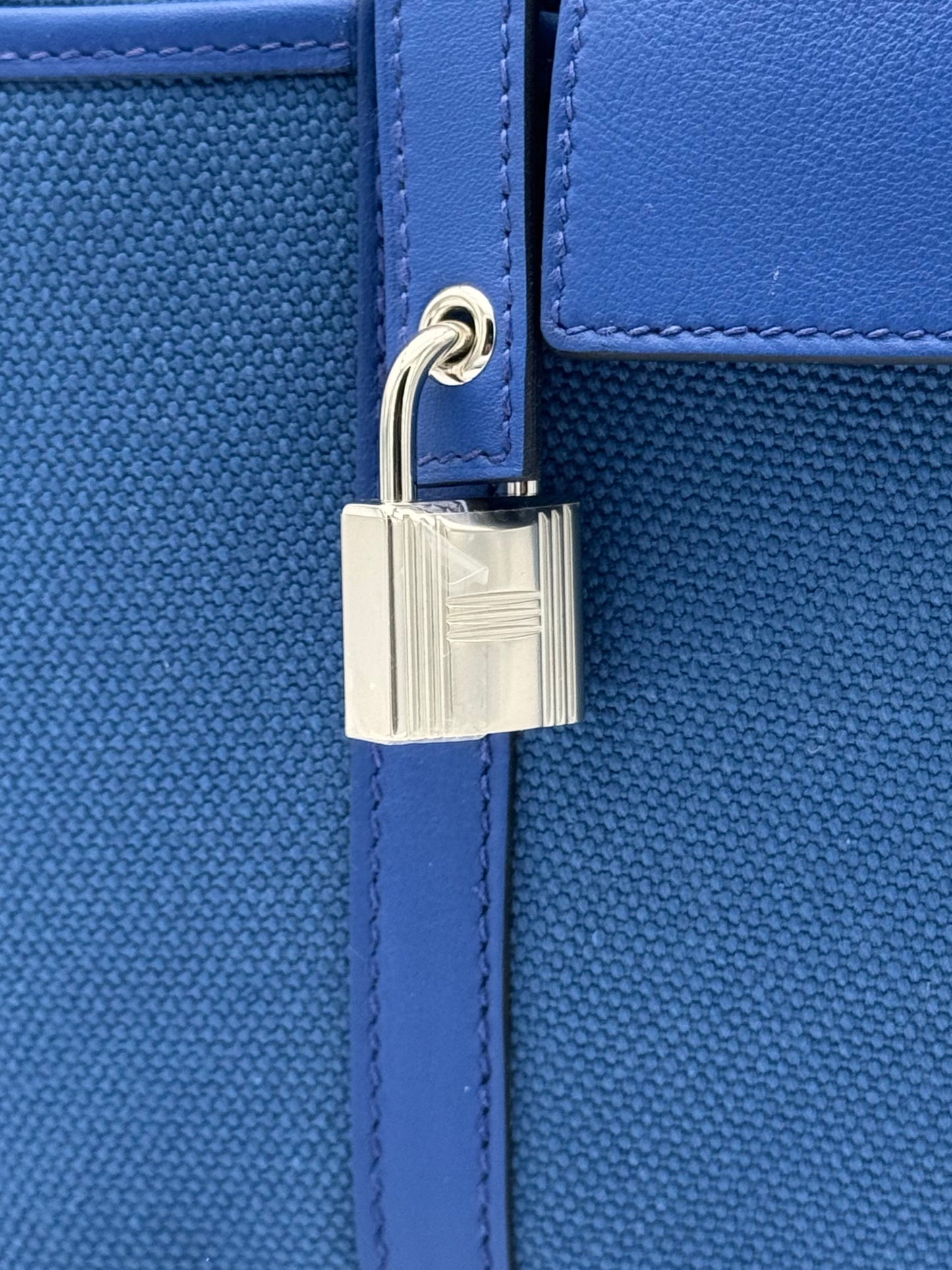 Hermès Picotin Cargo 18 Toile / Swift Blue Royal / Blue Egee