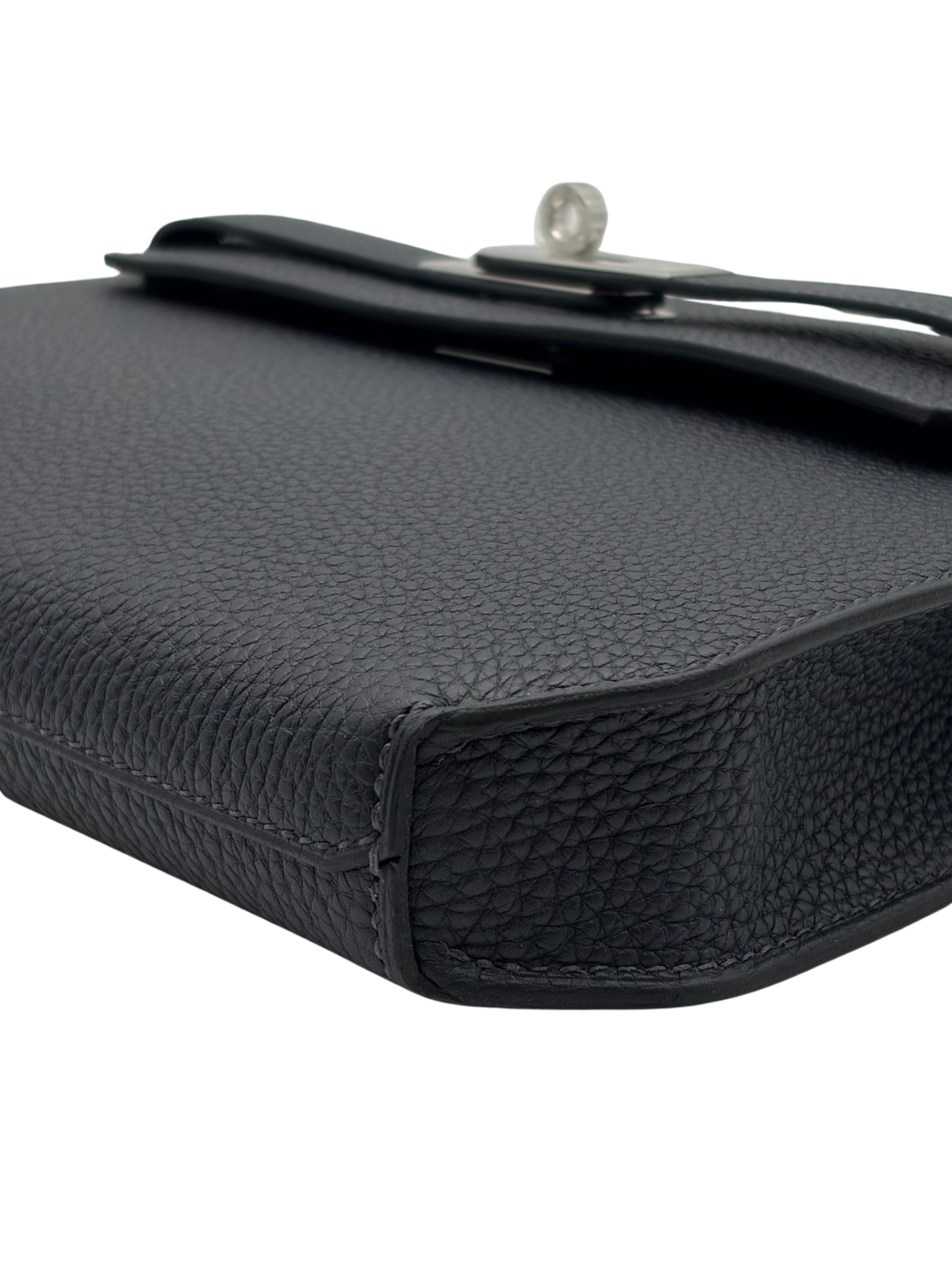 Hermès Kelly Dépêches 25 Togo Caban Palladium Hardware