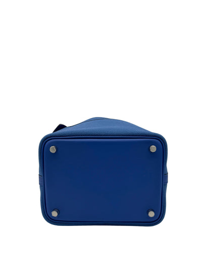 Hermès Picotin Cargo 18 Toile / Swift Blue Royal / Blue Egee