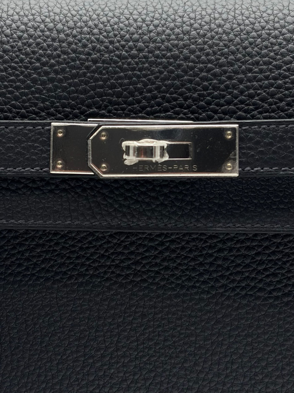 Hermès Kelly Dépêches 25 Togo Caban Palladium Hardware