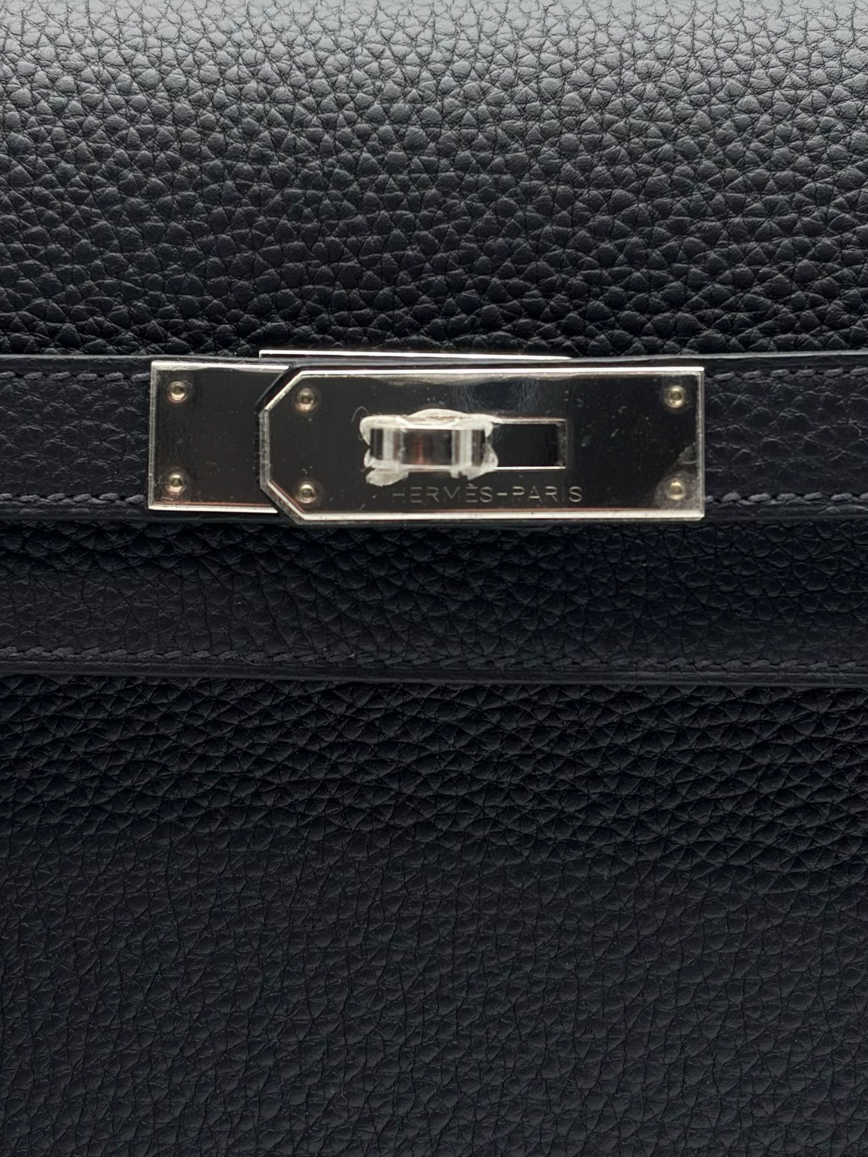 Hermès Kelly Dépêches 25 Togo Caban Palladium Hardware