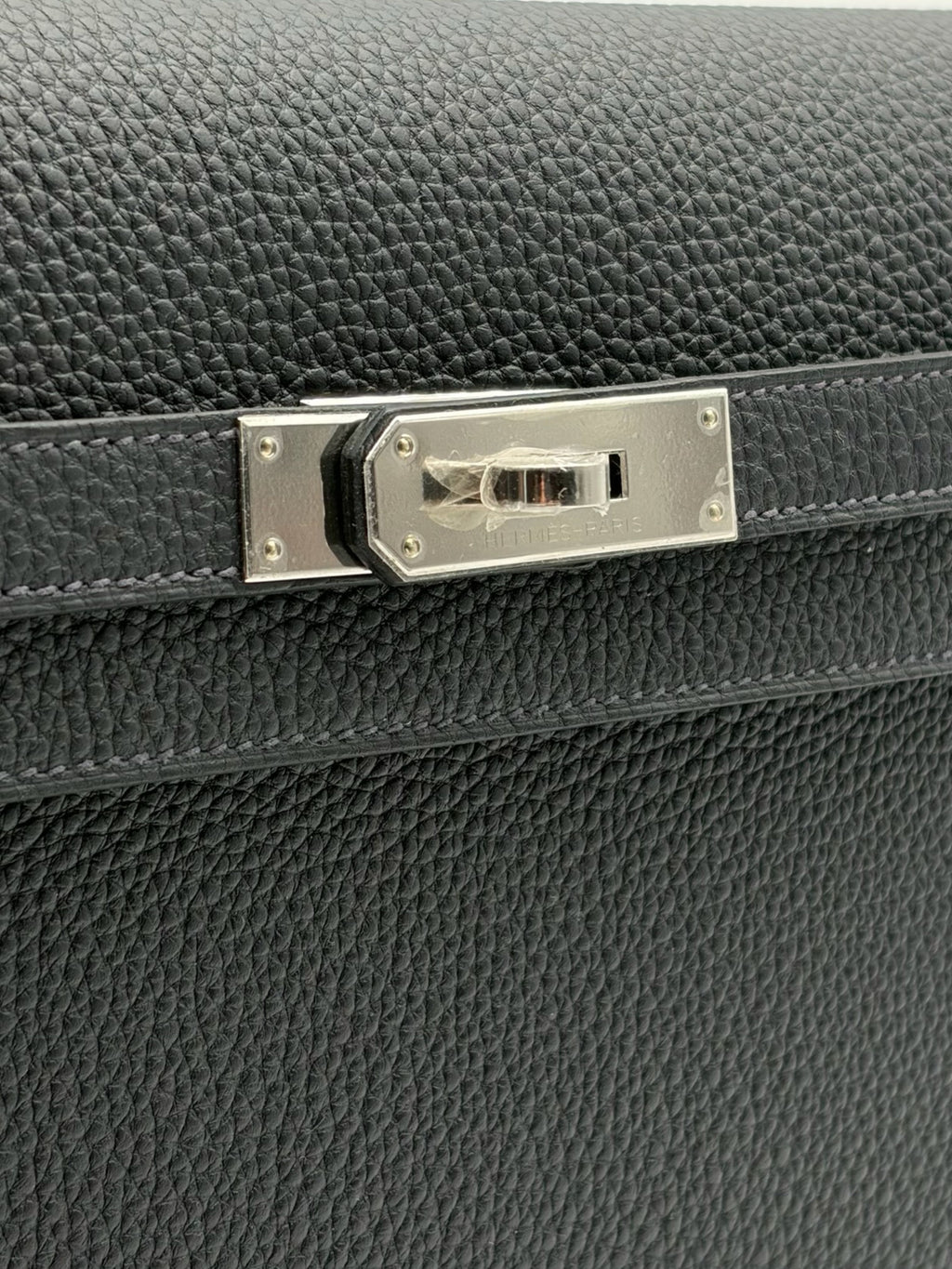 Hermès Kelly Dépêches 25 Togo Caban Palladium Hardware