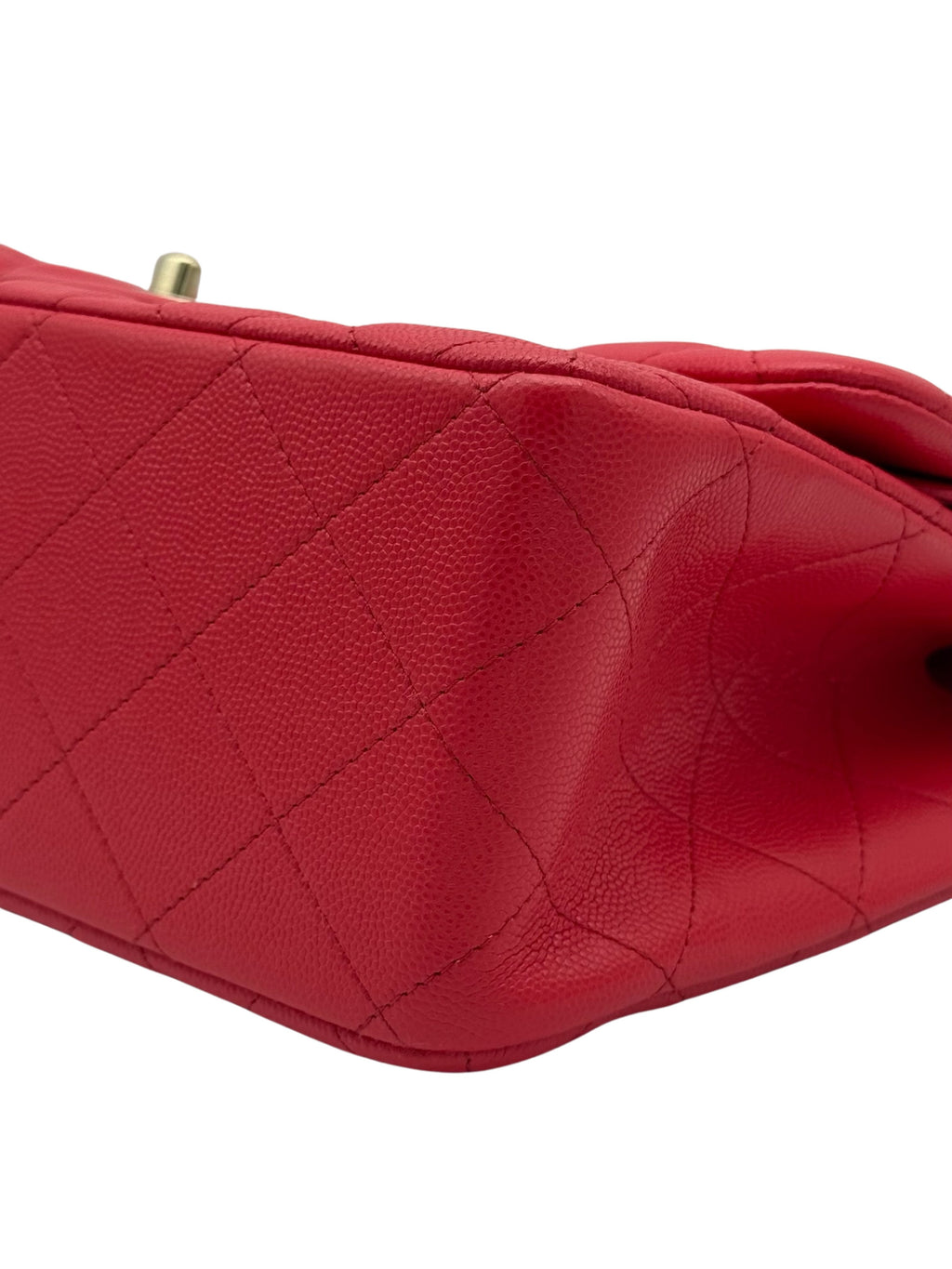 Chanel Classic Jumbo Red Caviar Leather