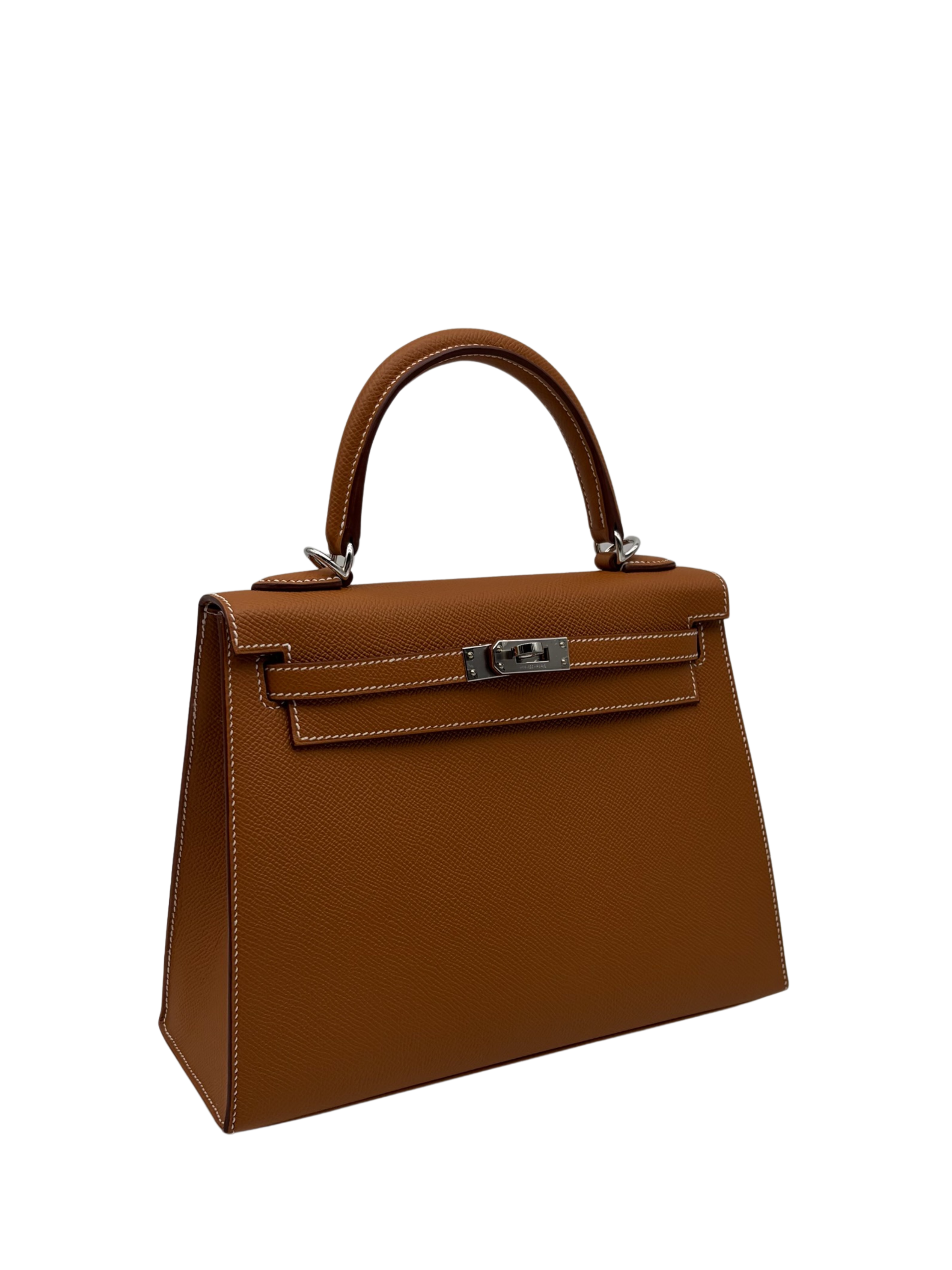 Hermès Kelly 25 Epsom Gold Palladium Hardware