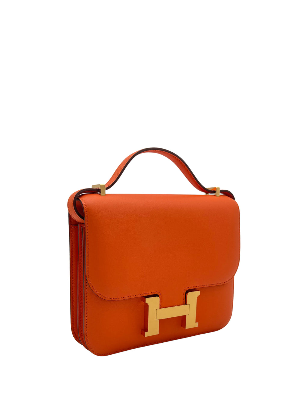 Hermès Constance 18 Swift Orange Gold Hardware
