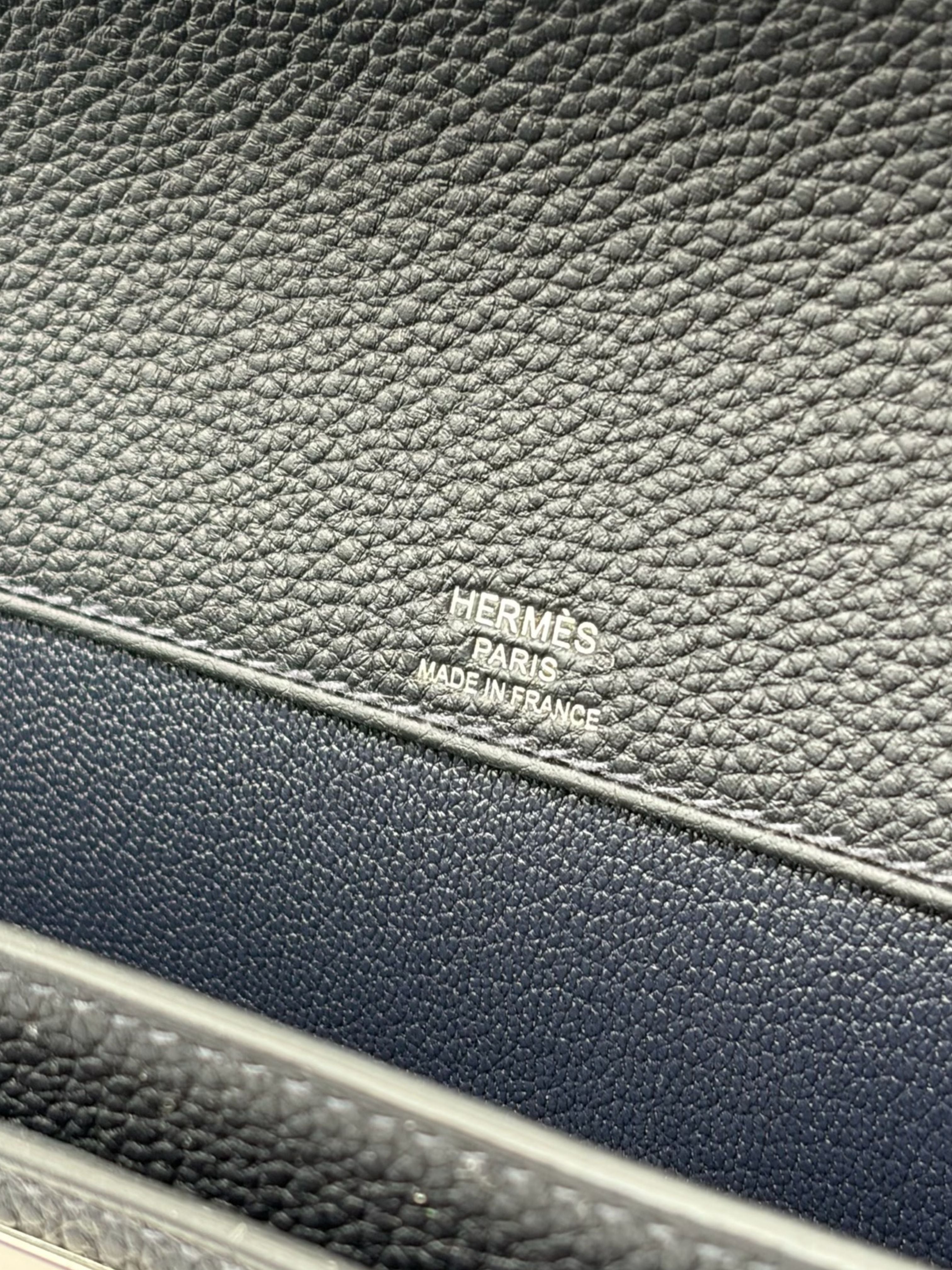 Hermès Kelly Dépêches 25 Togo Caban Palladium Hardware