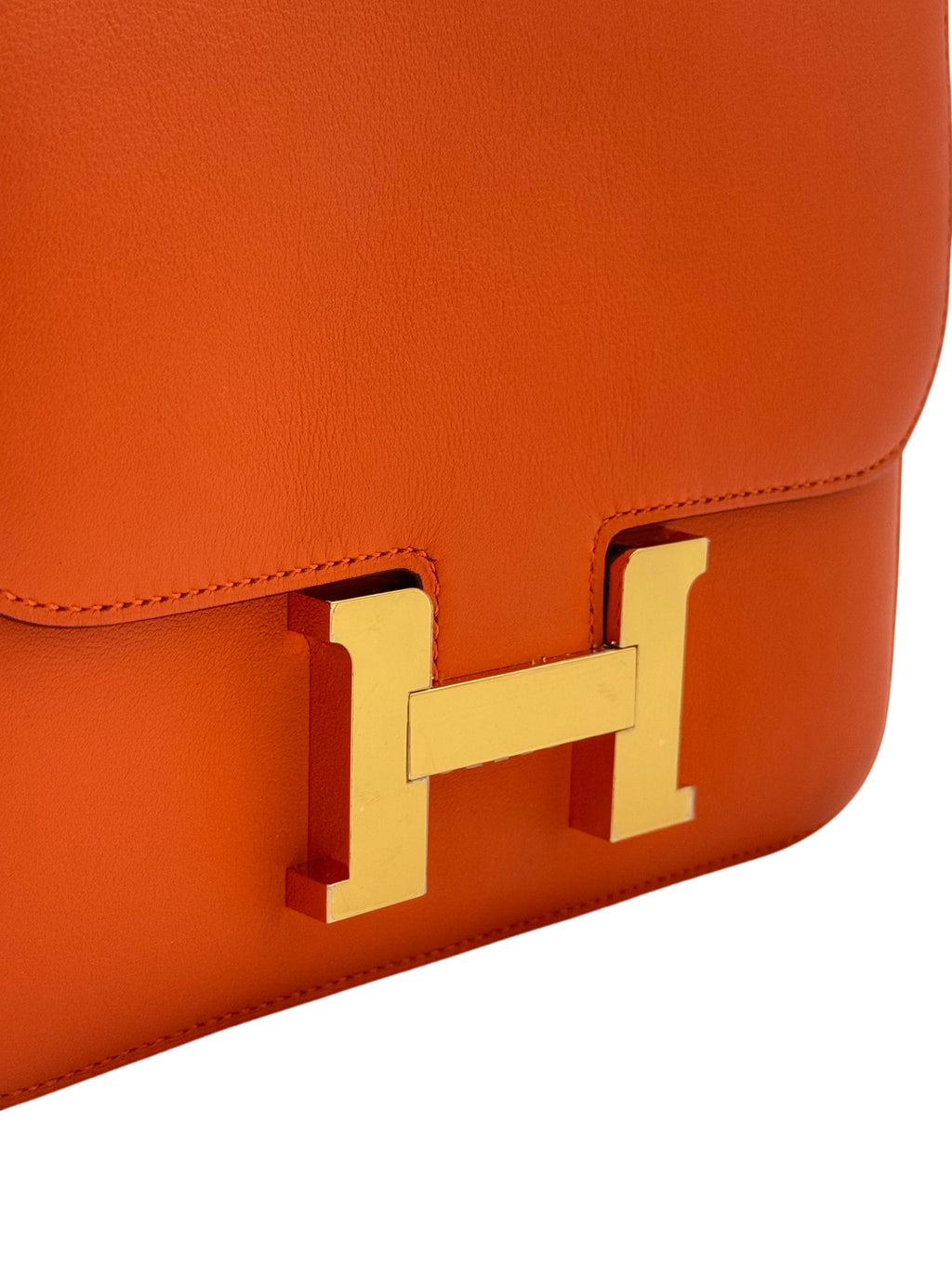 Hermès Constance 18 Swift Orange Gold Hardware