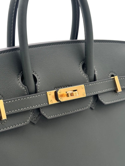 Hermès Birkin 25 Swift Vert Fonce Gold Hardware