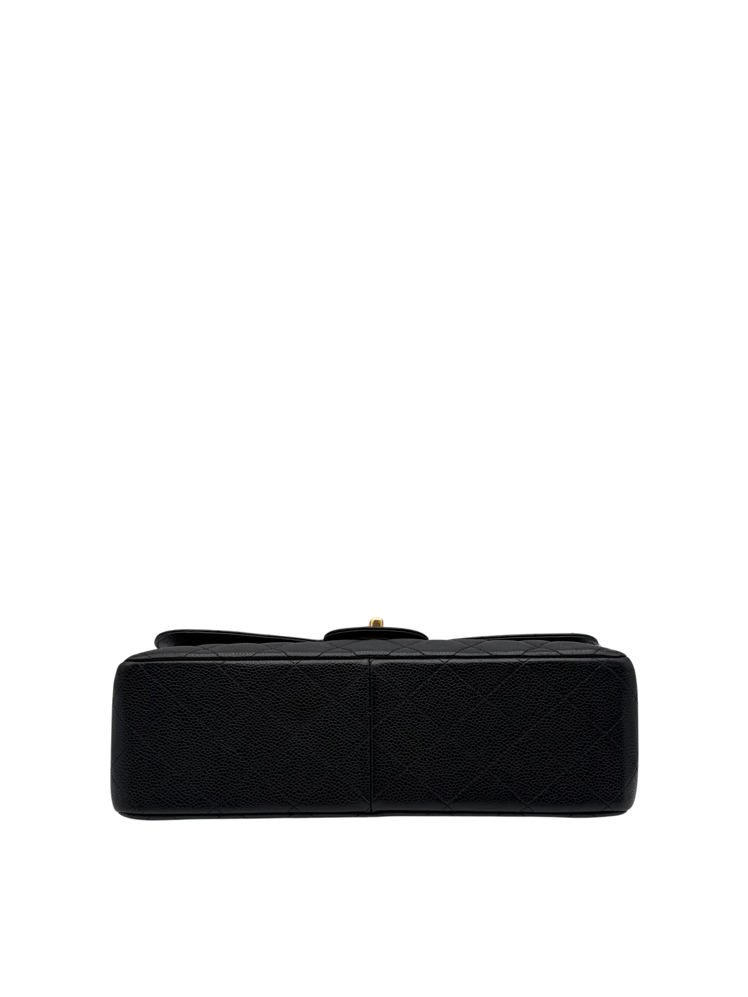 Chanel Classic Jumbo Black Caviar Leather