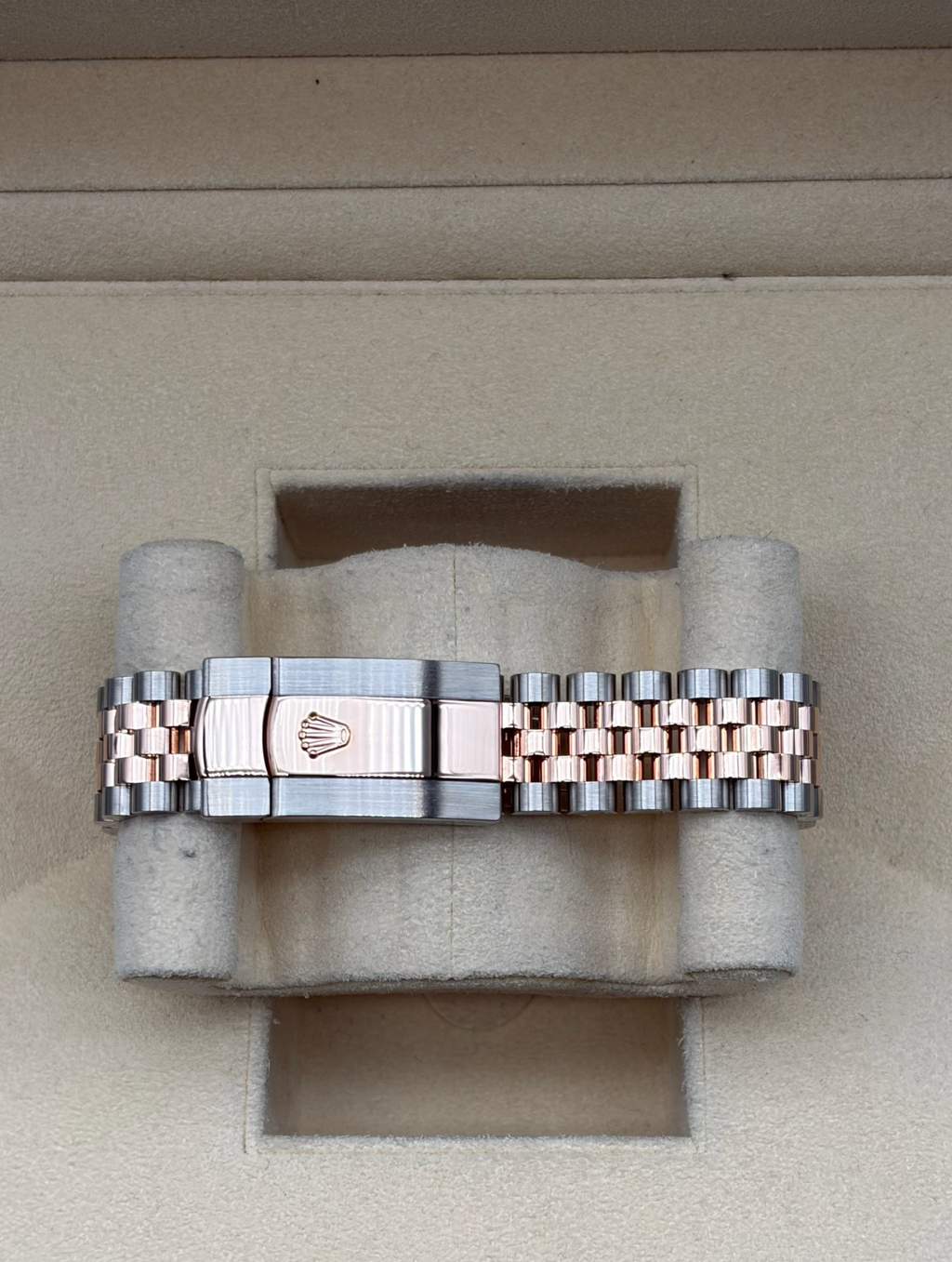 Rolex Datejust 36mm Steel/R. Gold Black Diamonds Dial
