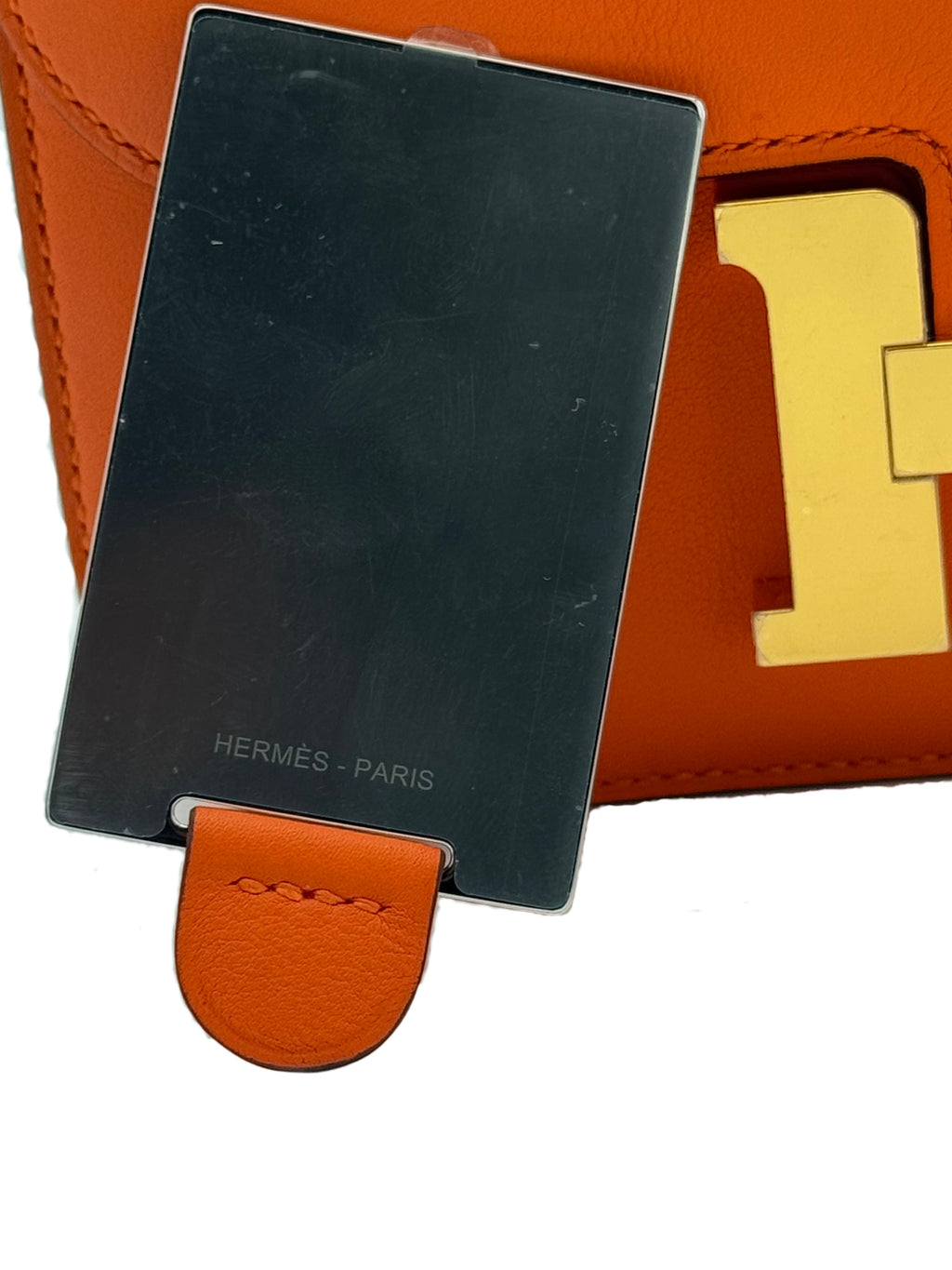 Hermès Constance 18 Swift Orange Gold Hardware