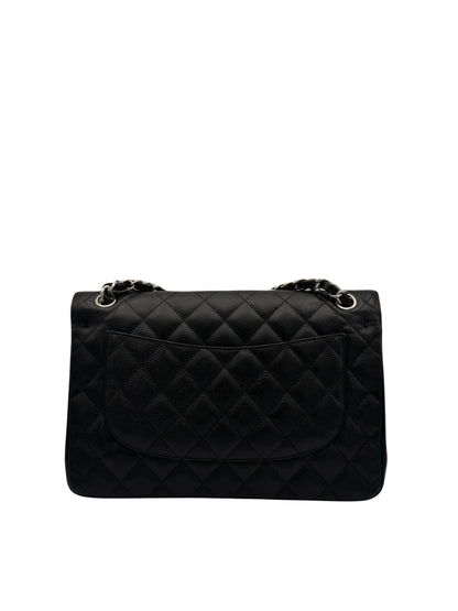 Chanel Classic Jumbo Black Caviar Leather