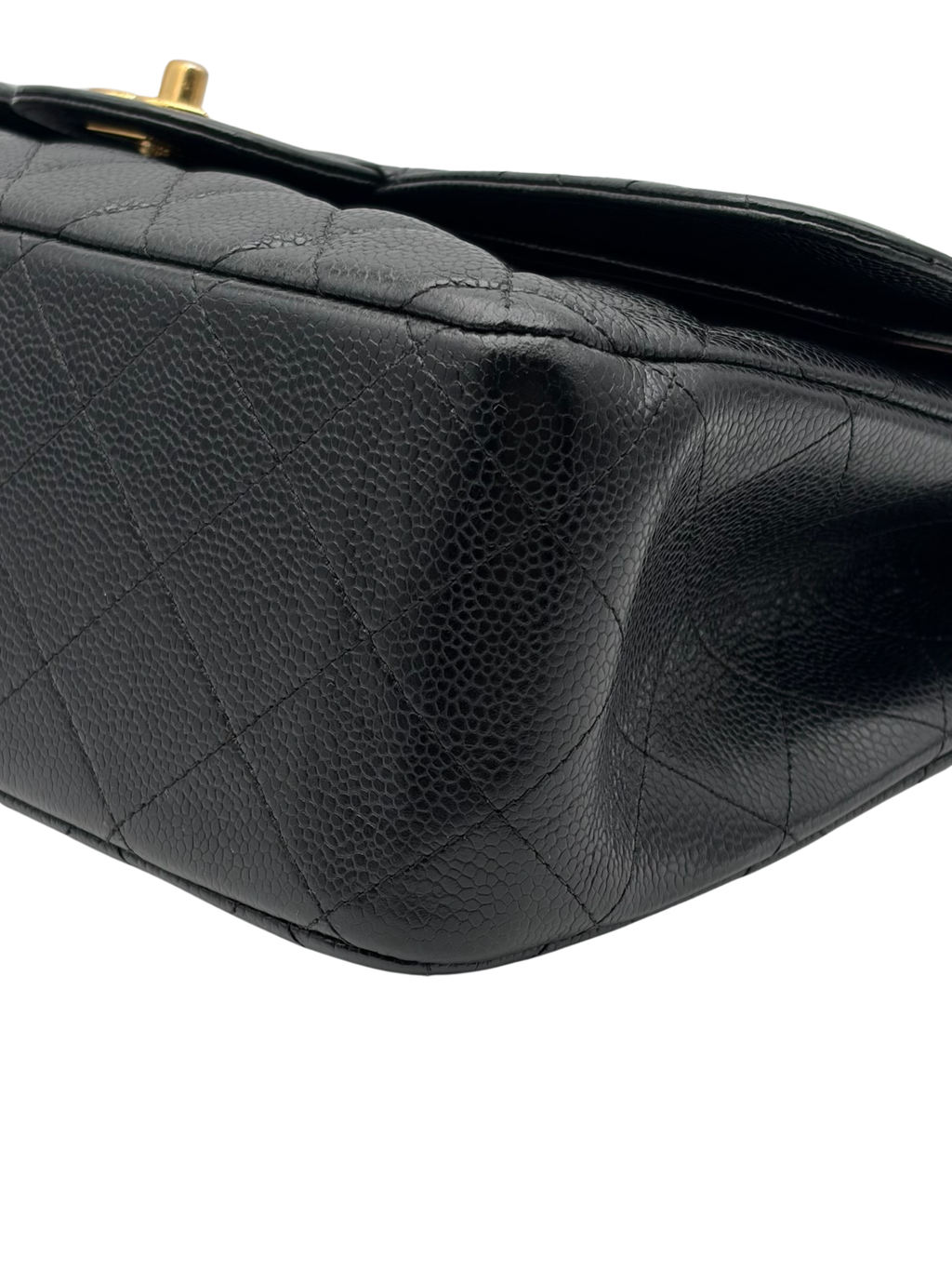 Chanel Classic Jumbo Black Caviar Leather