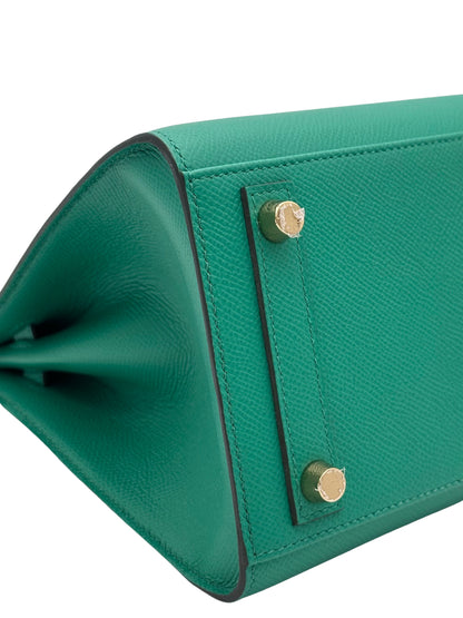 Hermès Birkin 25 Epsom Vert Vertigo Gold Hardware