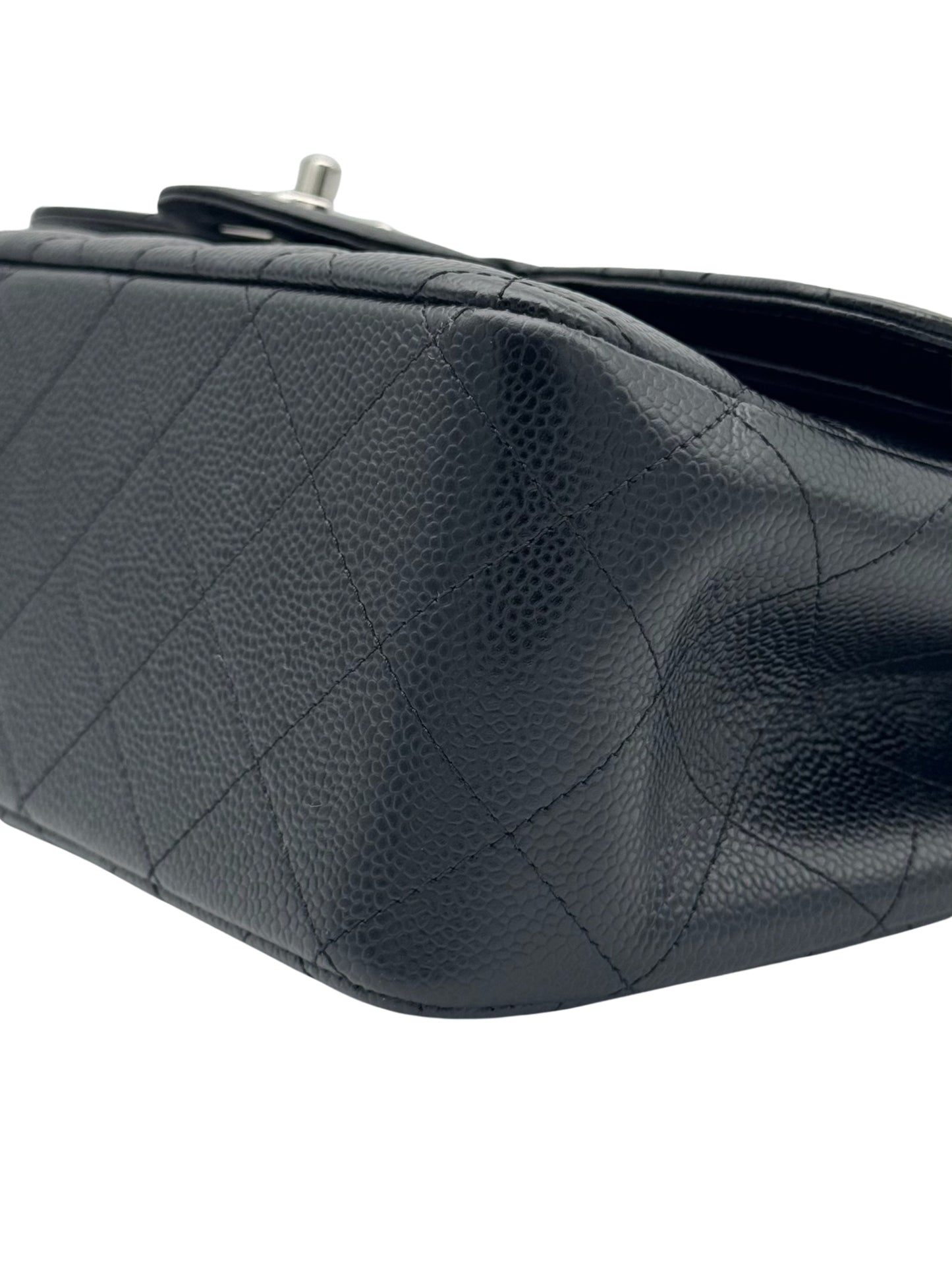 Chanel Classic Jumbo Black Caviar Leather