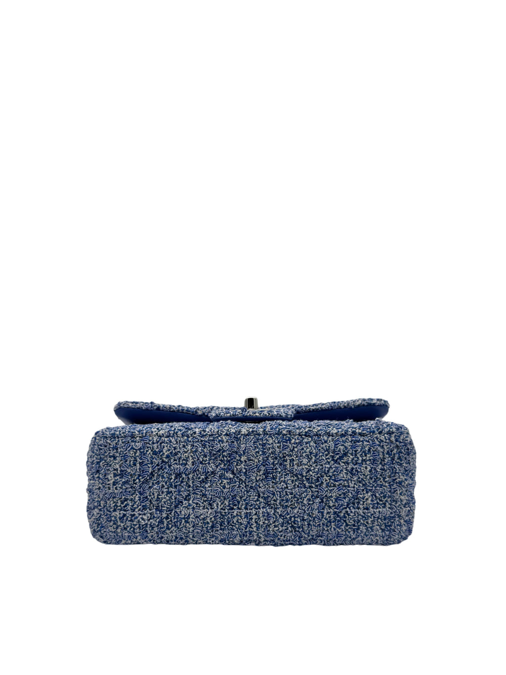 Chanel Classic Mini Rectangle Blue Tweed