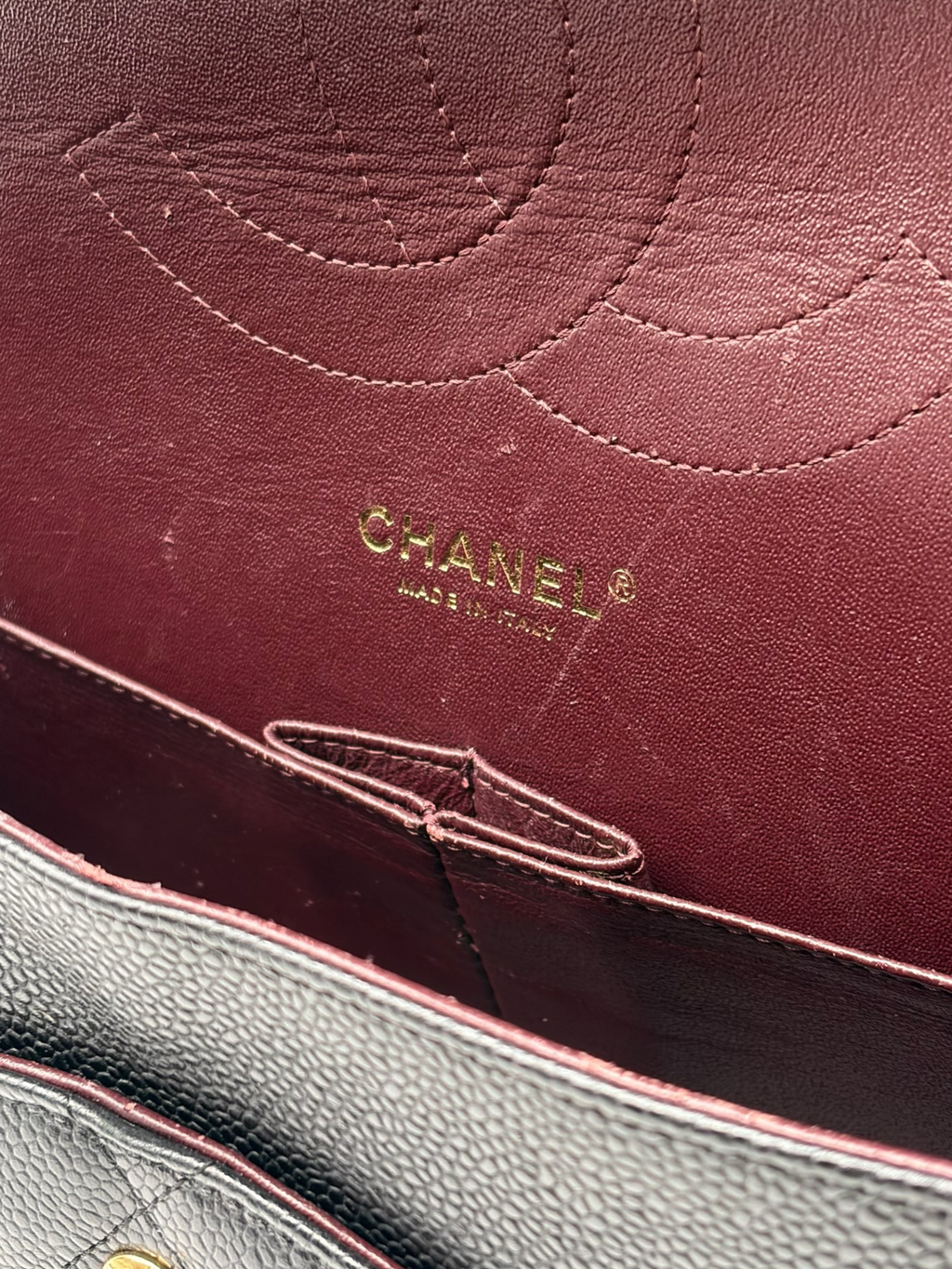 Chanel Classic Jumbo Black Caviar Leather