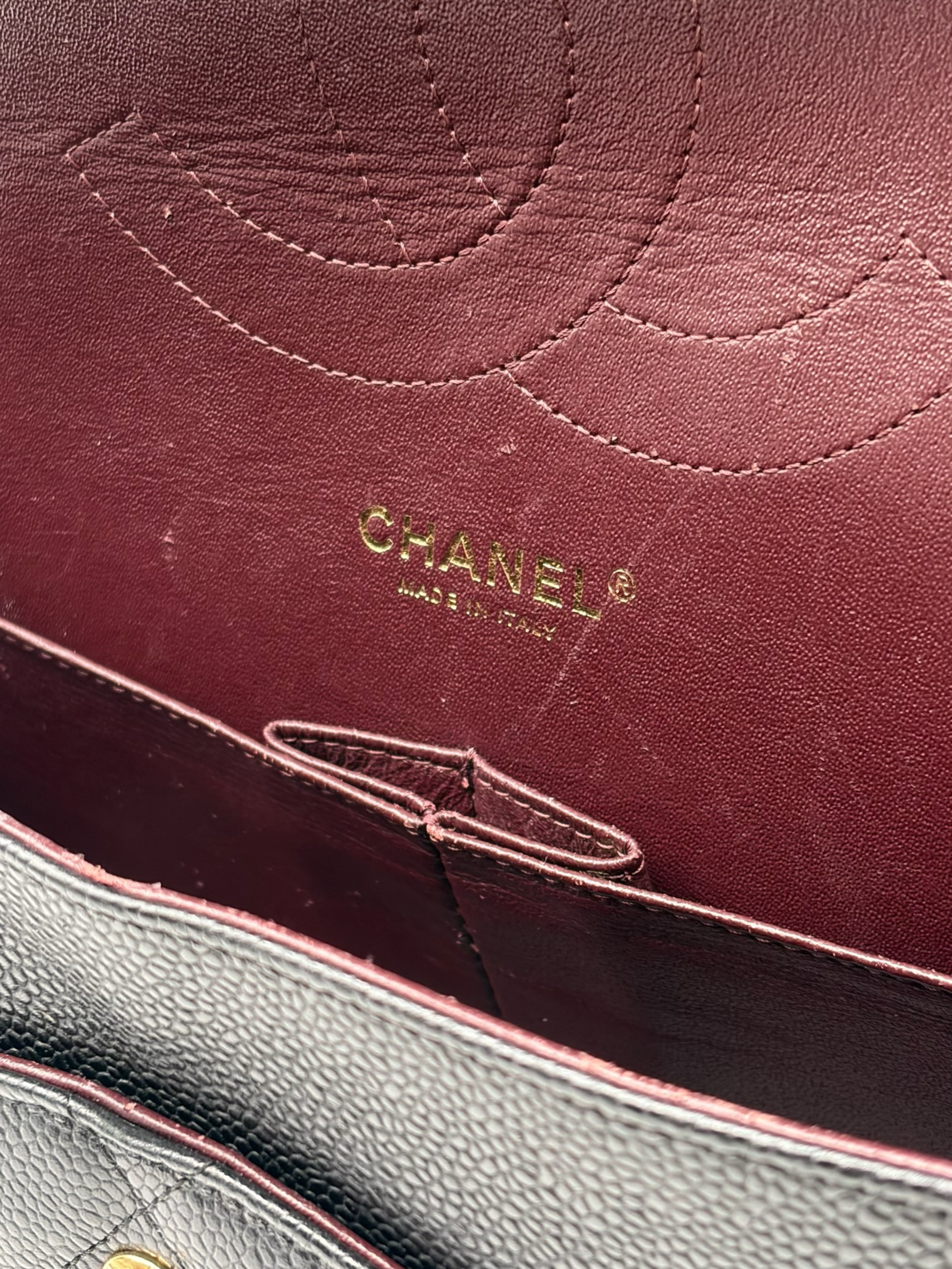 Chanel Classic Jumbo Black Caviar Leather