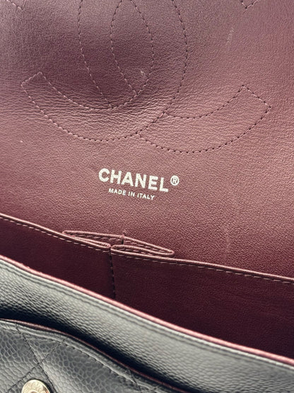 Chanel Classic Jumbo Black Caviar Leather