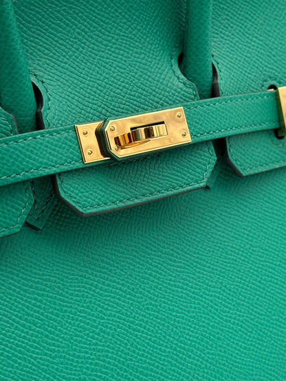 Hermès Birkin 25 Epsom Vert Vertigo Gold Hardware
