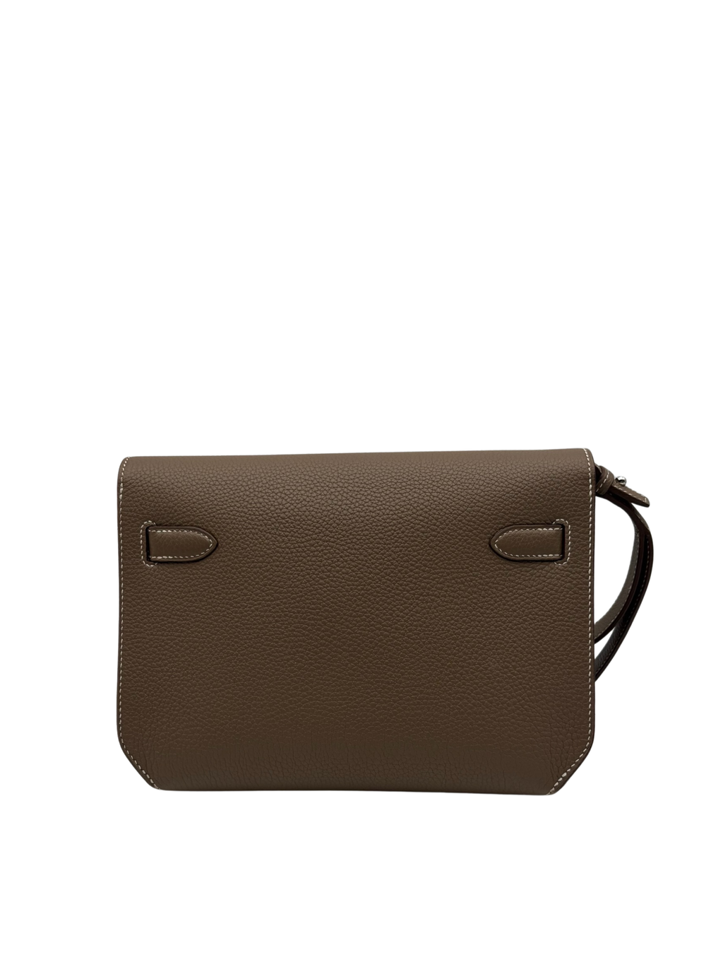 Hermès Kelly Dépêches 25 Togo Etoupe Palladium Hardware