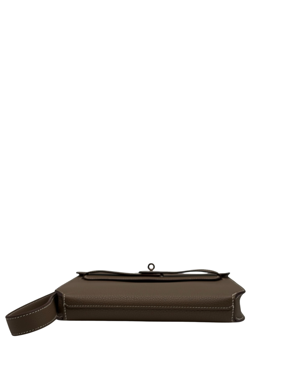 Hermès Kelly Dépêches 25 Togo Etoupe Palladium Hardware