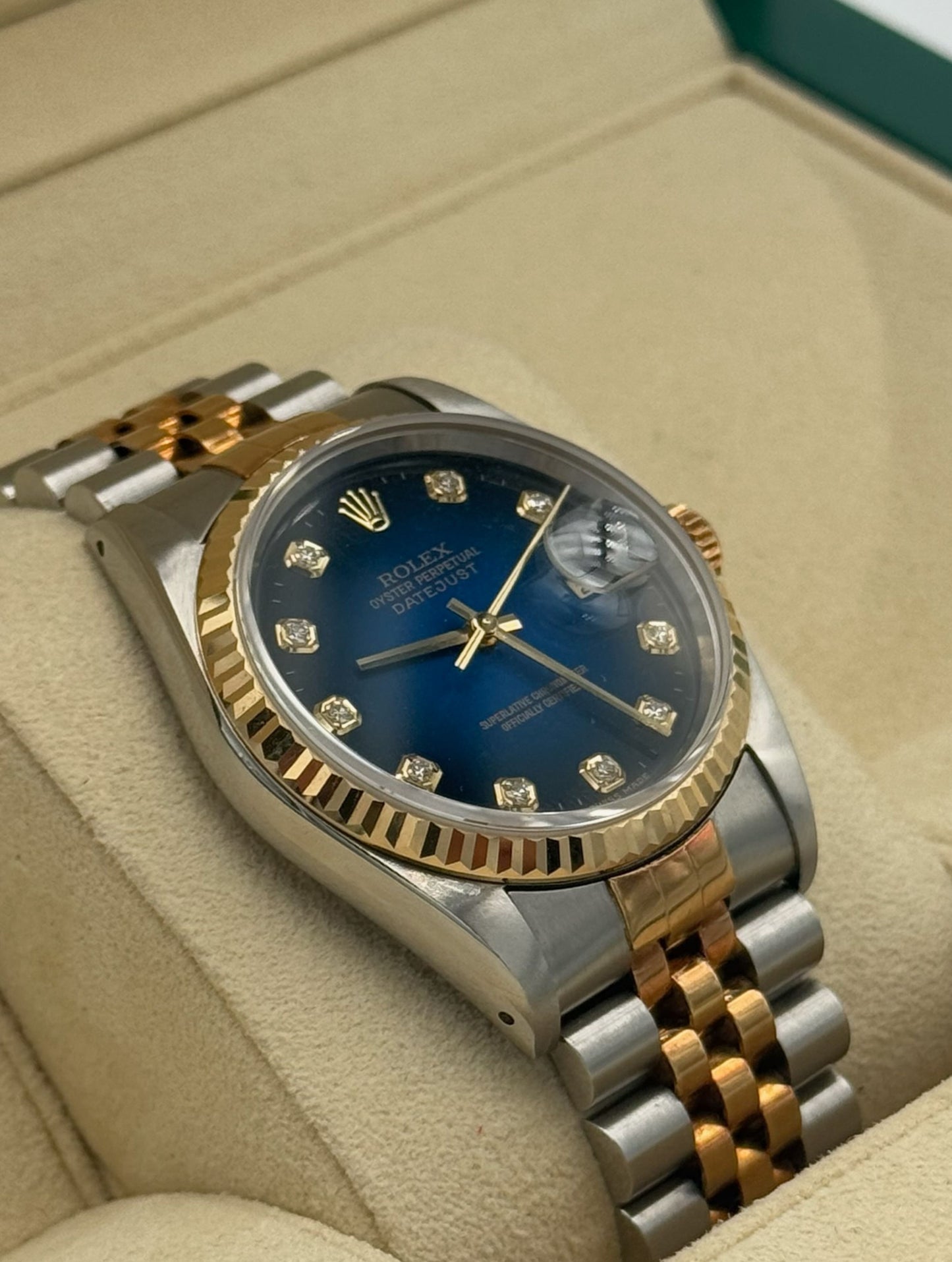 Rolex Datejust 36mm Steel/Gold Blue Dial
