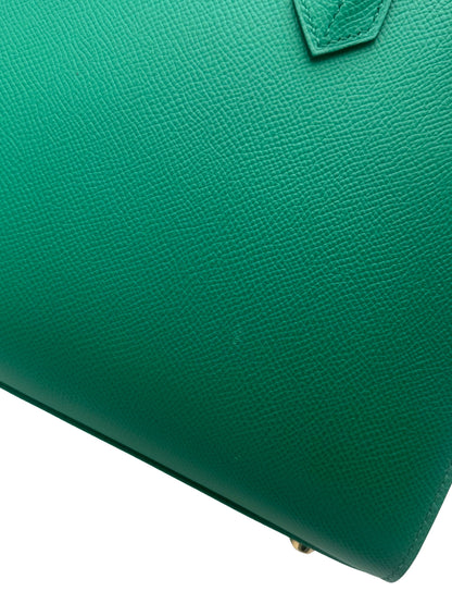 Hermès Birkin 25 Epsom Vert Vertigo Gold Hardware