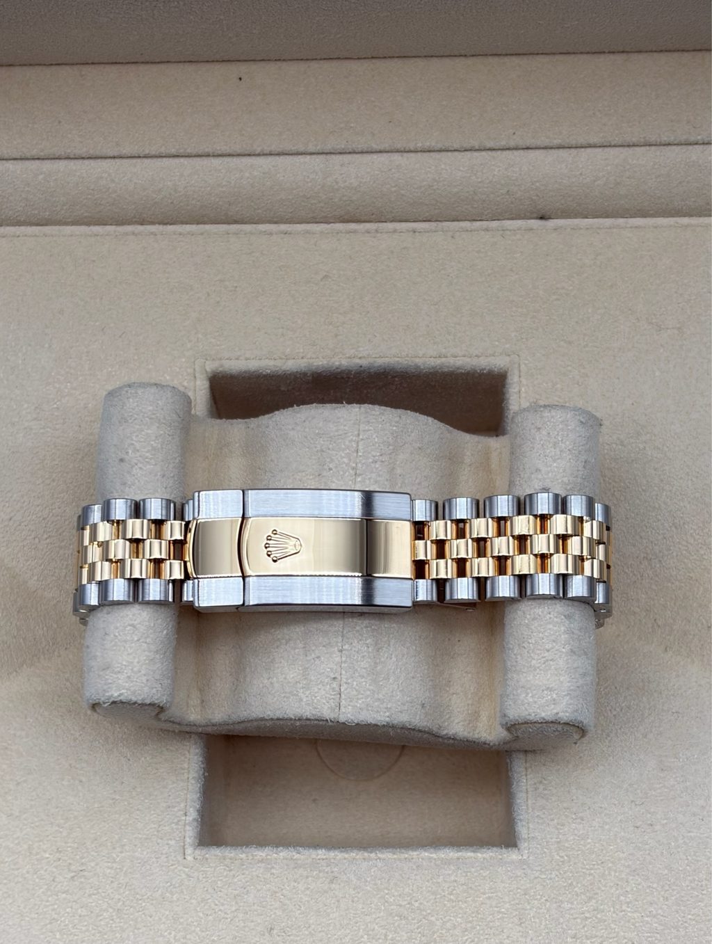 Rolex Datejust 36mm Steel/Gold Black Diamonds Dial