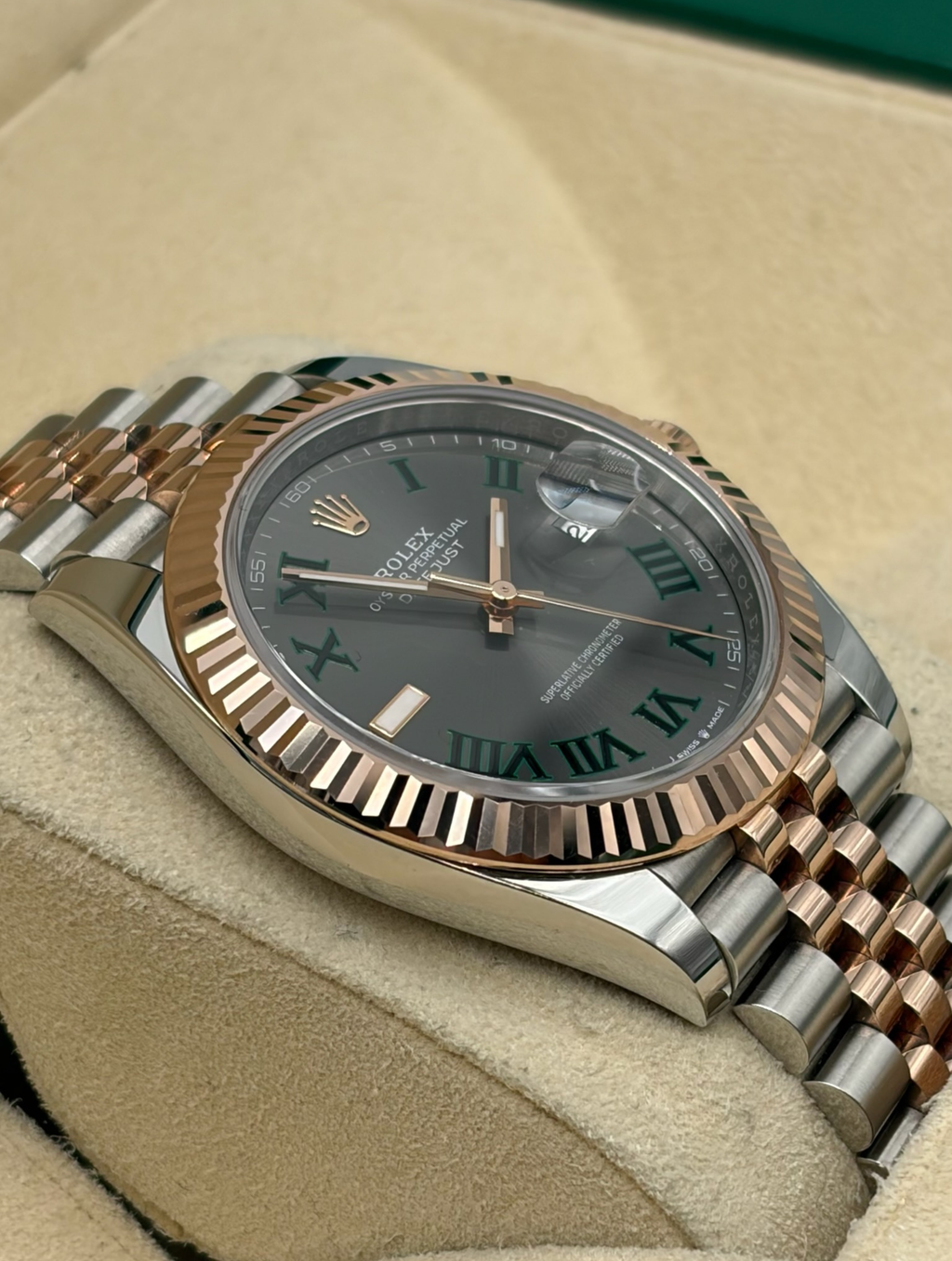 Rolex Datejust 41mm Acero/Oro Rosa Esf. Wimbledon
