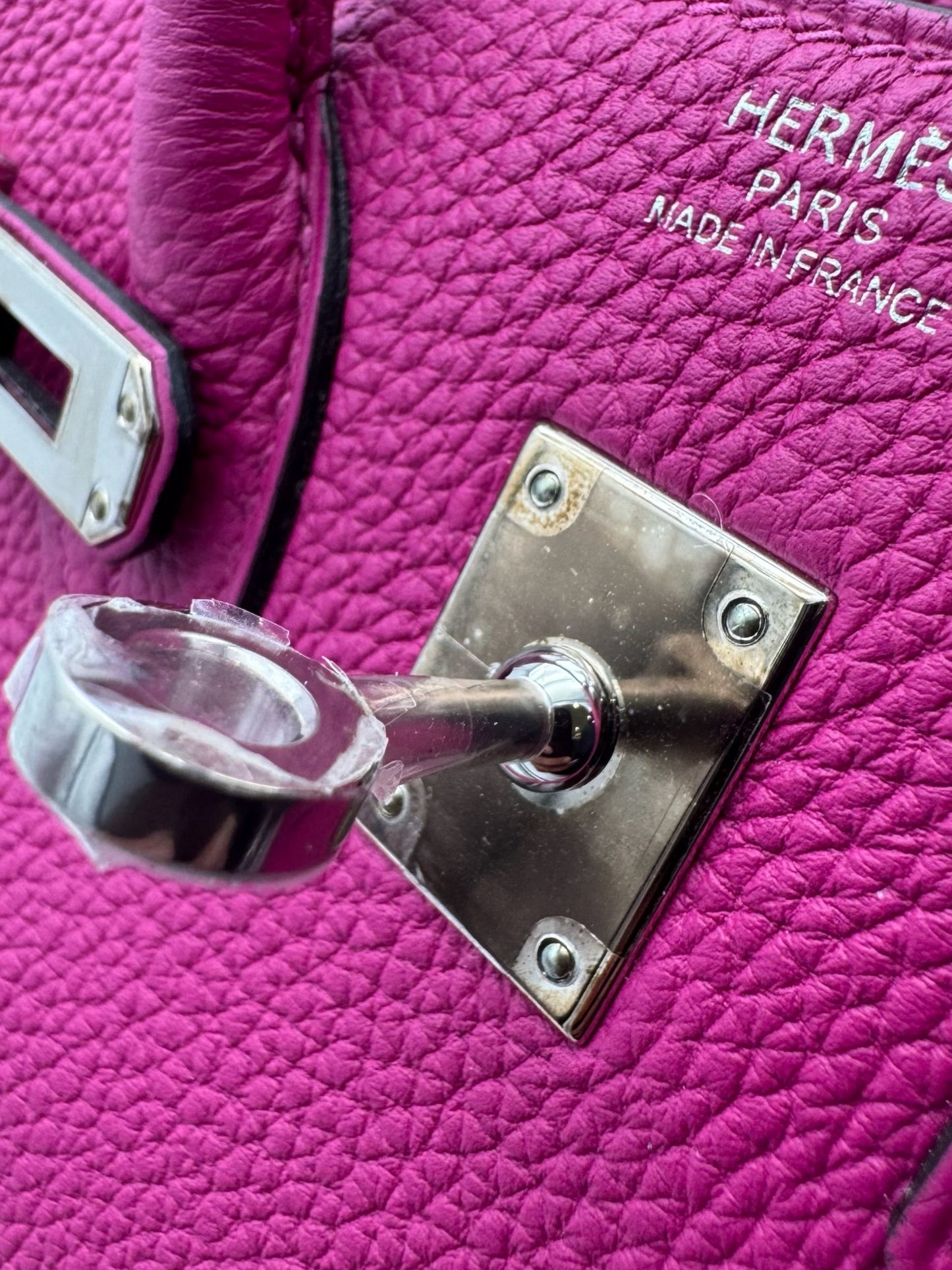 Hermès Birkin 25 Togo Rose Pourpre Palladium Hardware