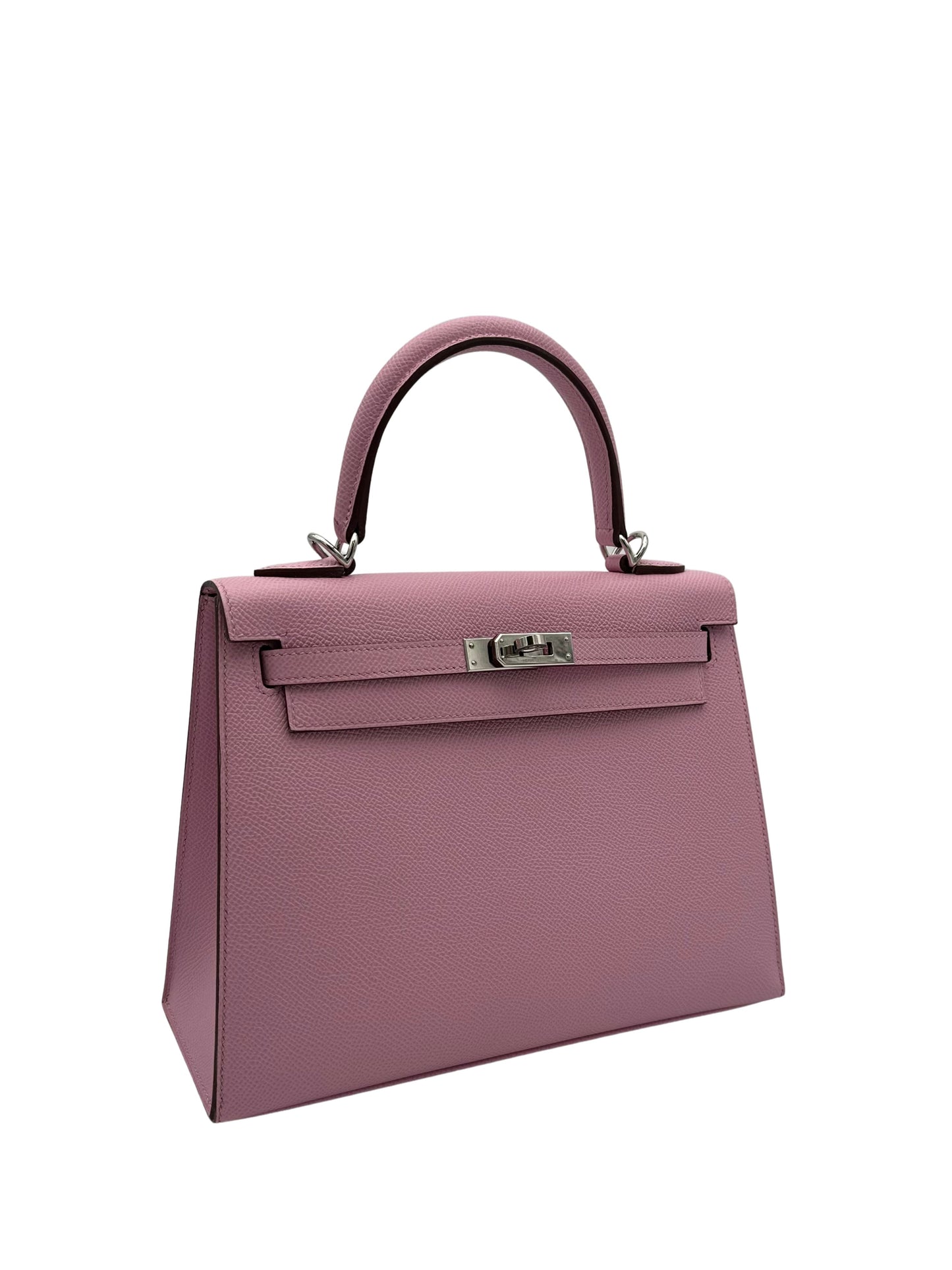 Hermès Kelly 25 Epsom Mauve Sylvester Palladium Hardware