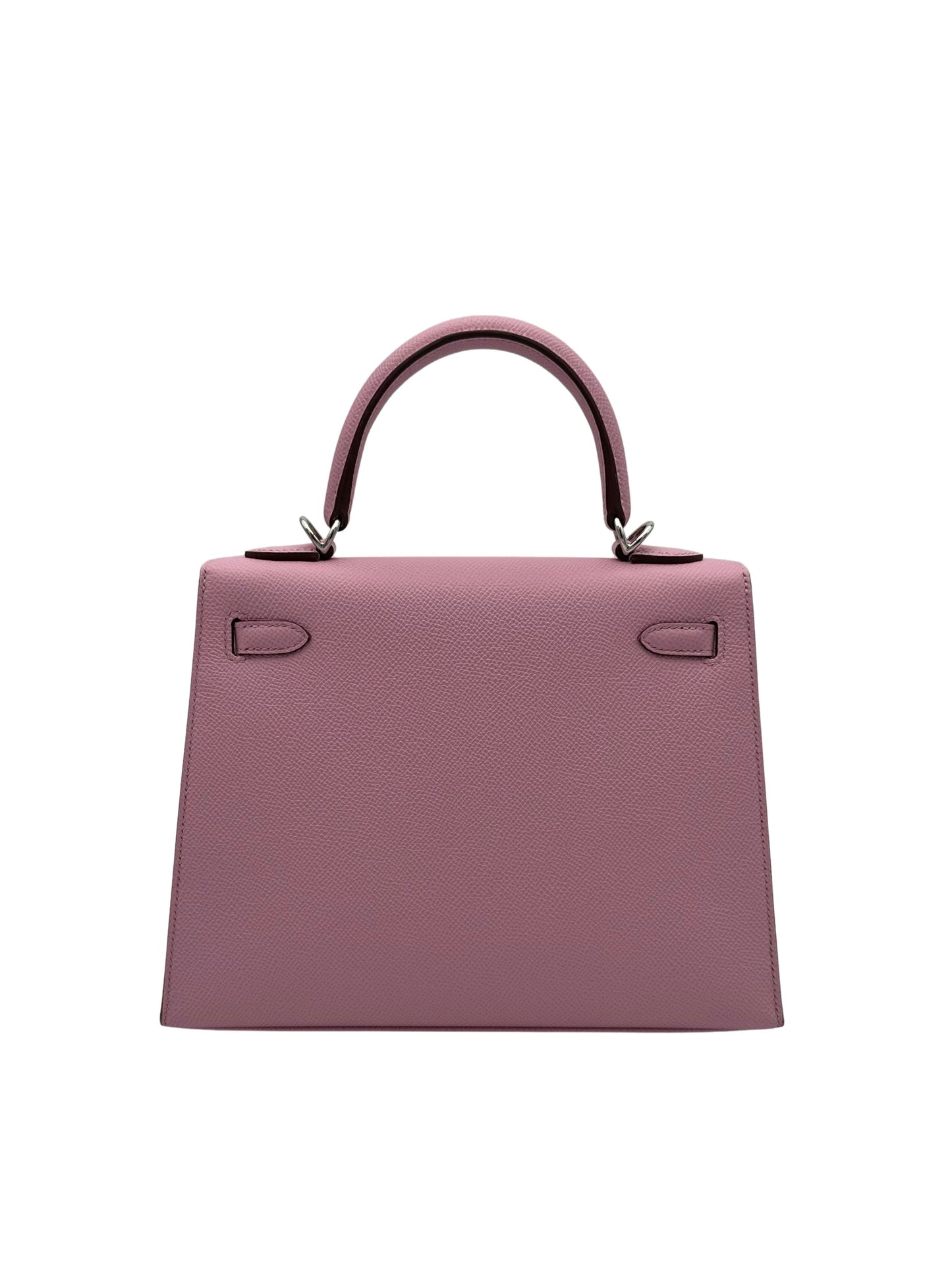 Hermès Kelly 25 Epsom Mauve Sylvester Palladium Hardware