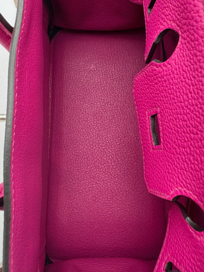 Hermès Birkin 25 Togo Rose Pourpre Palladium Hardware