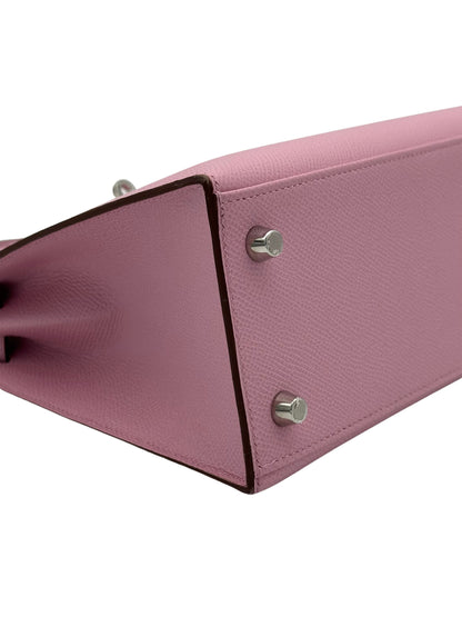 Hermès Kelly 25 Epsom Mauve Sylvester Palladium Hardware