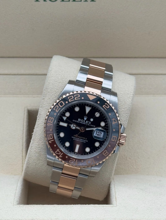 Rolex GMT Master II Root Beer acero y oro rosa full set 2021 Marbella | Rolex GMT Master II Steel Gold Root Beer watch Spain